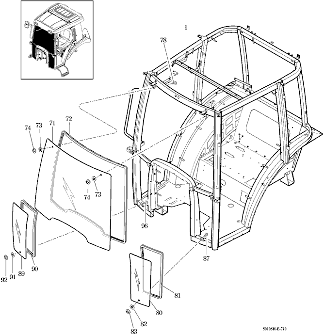 710 - FRONT GLASS