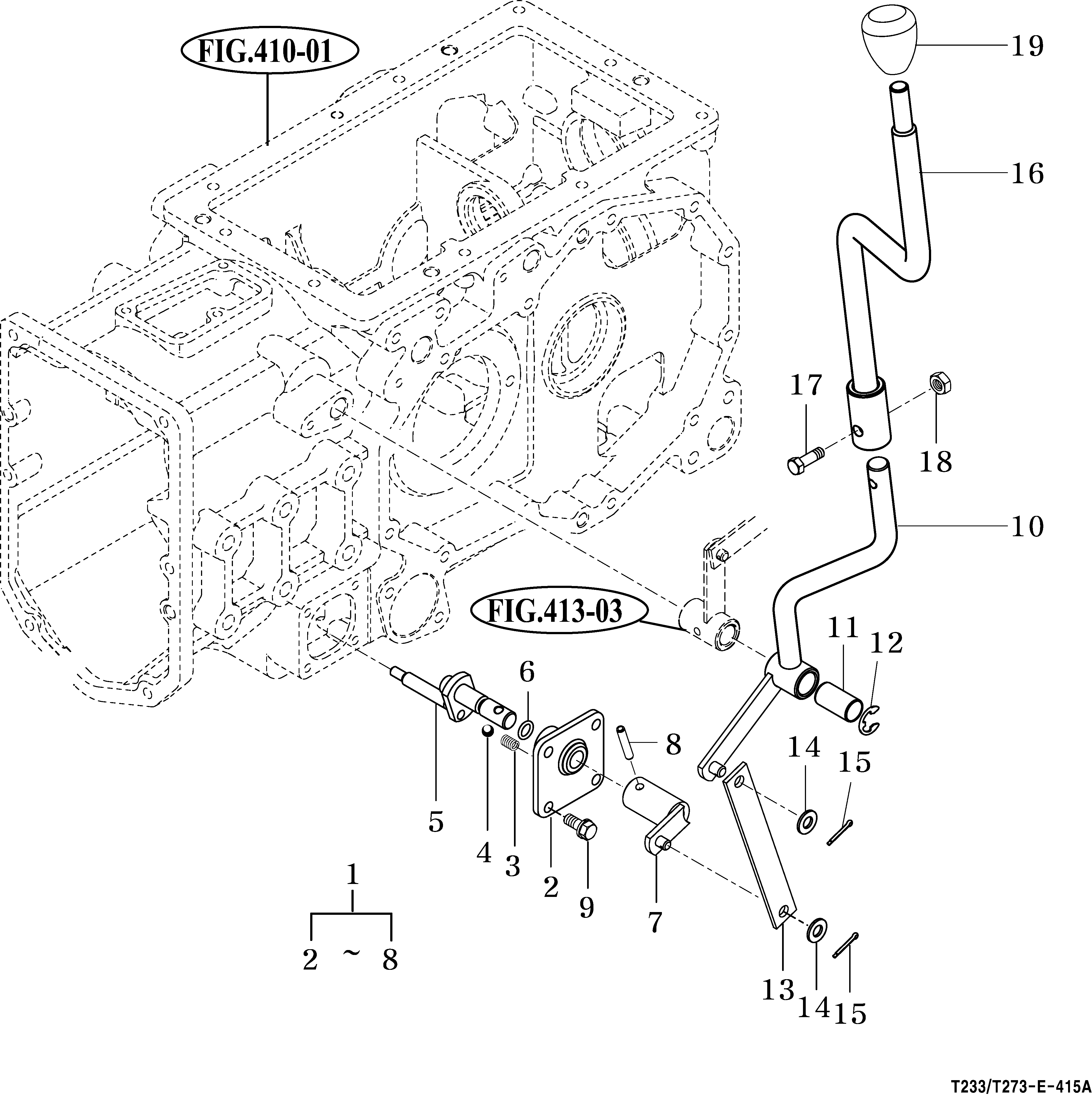 415 - 4WD CHANGE LEVER
