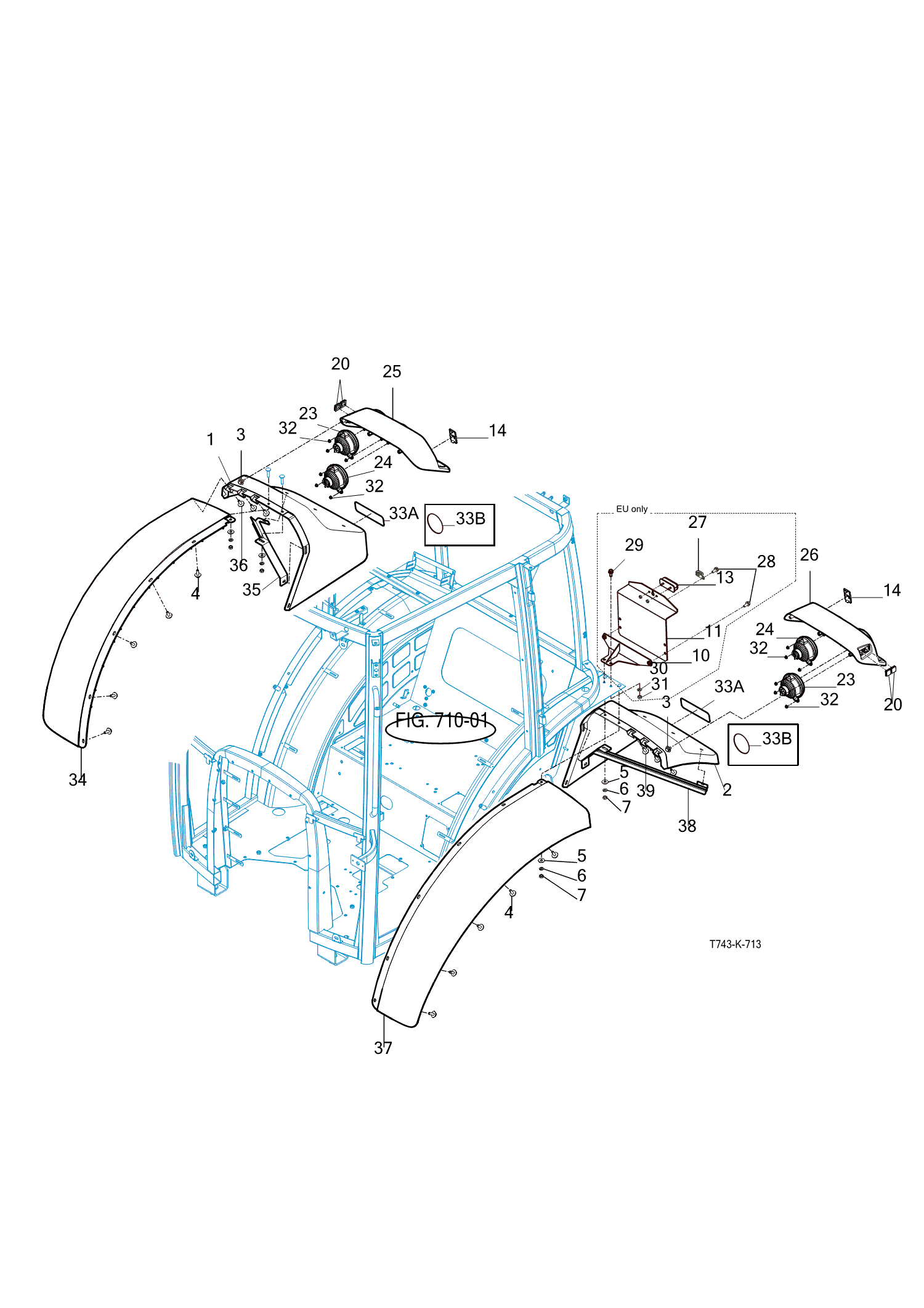 713 - SUB FENDER & COVER (2022-08-01 ~)