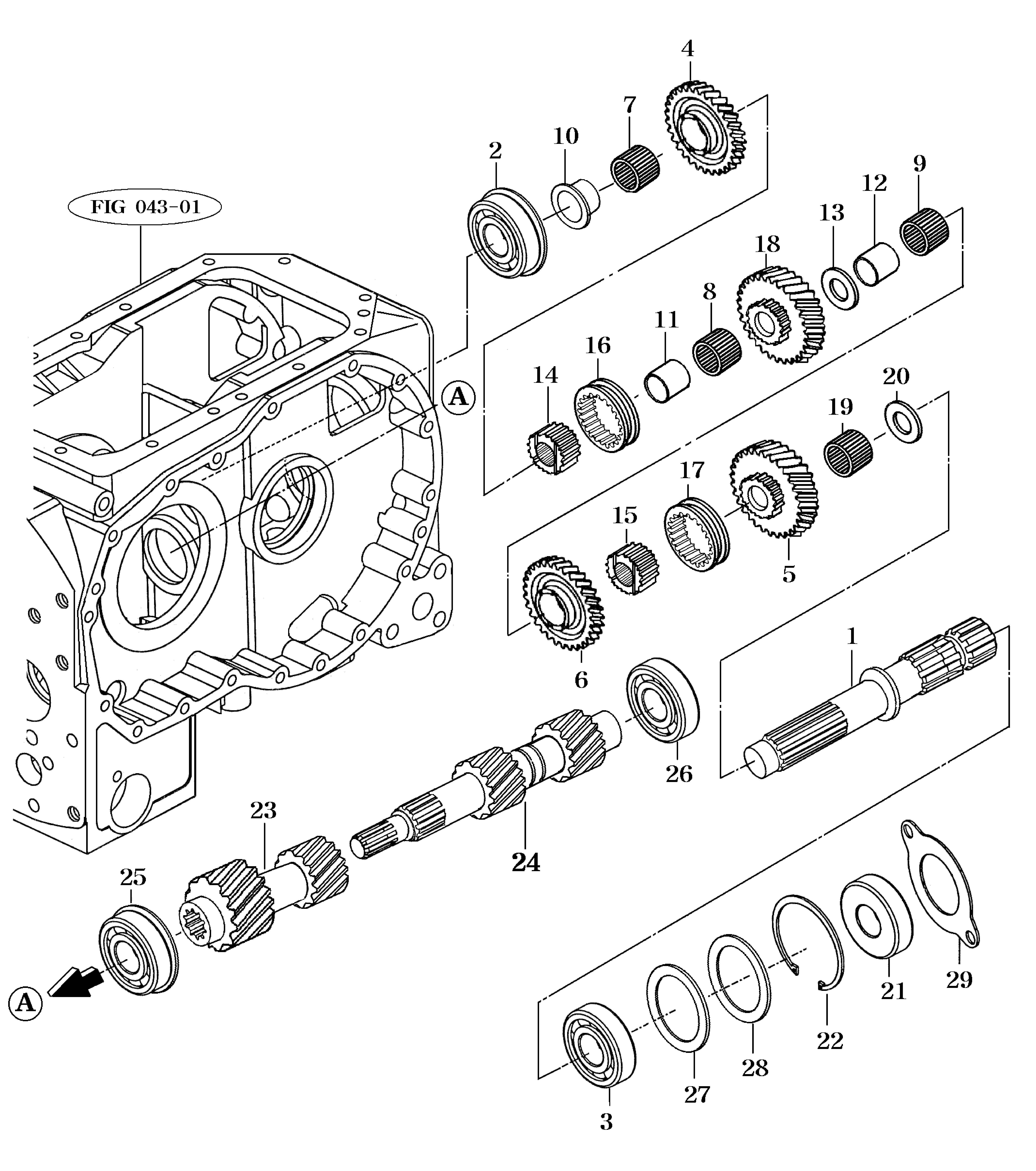 051B - P.T.O CHANGE GEARS-4 SPEED