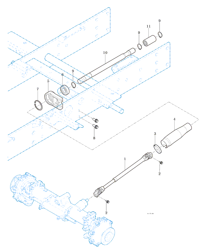 501 - FRONT DRIVE SHAFT