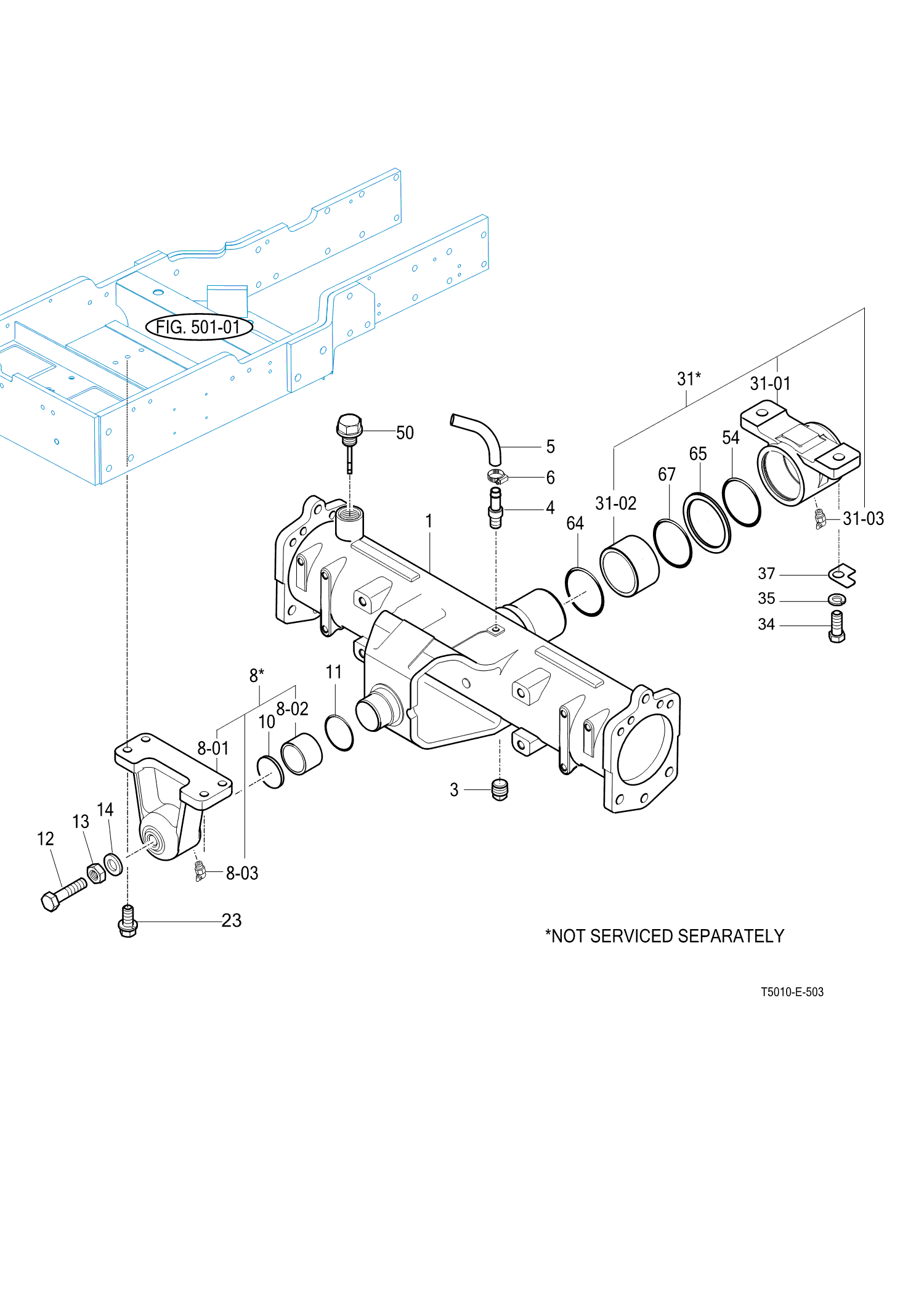 503 - FRONT AXLE HOUSING 503 - FRONT AXLE HOUSING