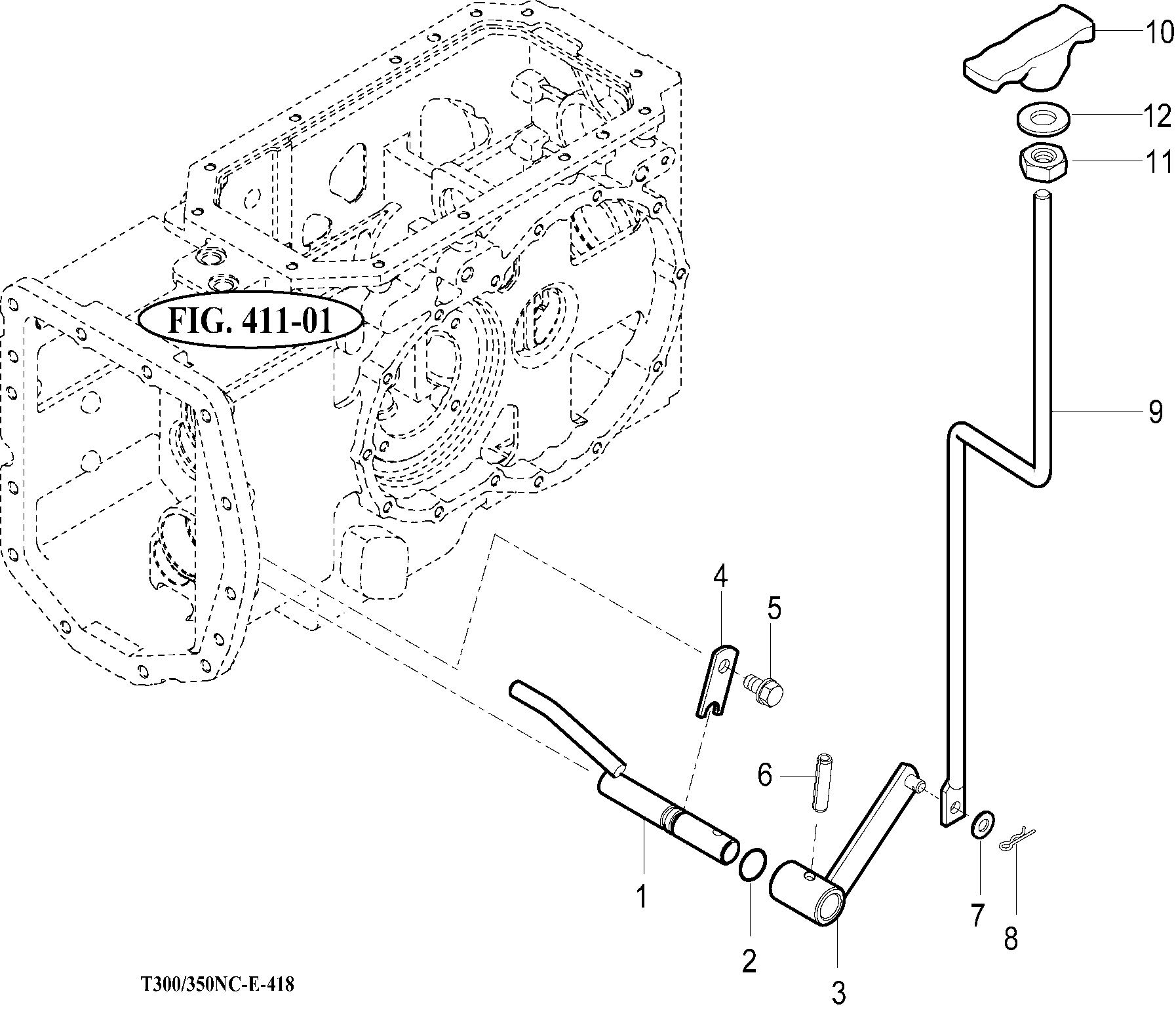417 - 4WD CHANGE LEVER