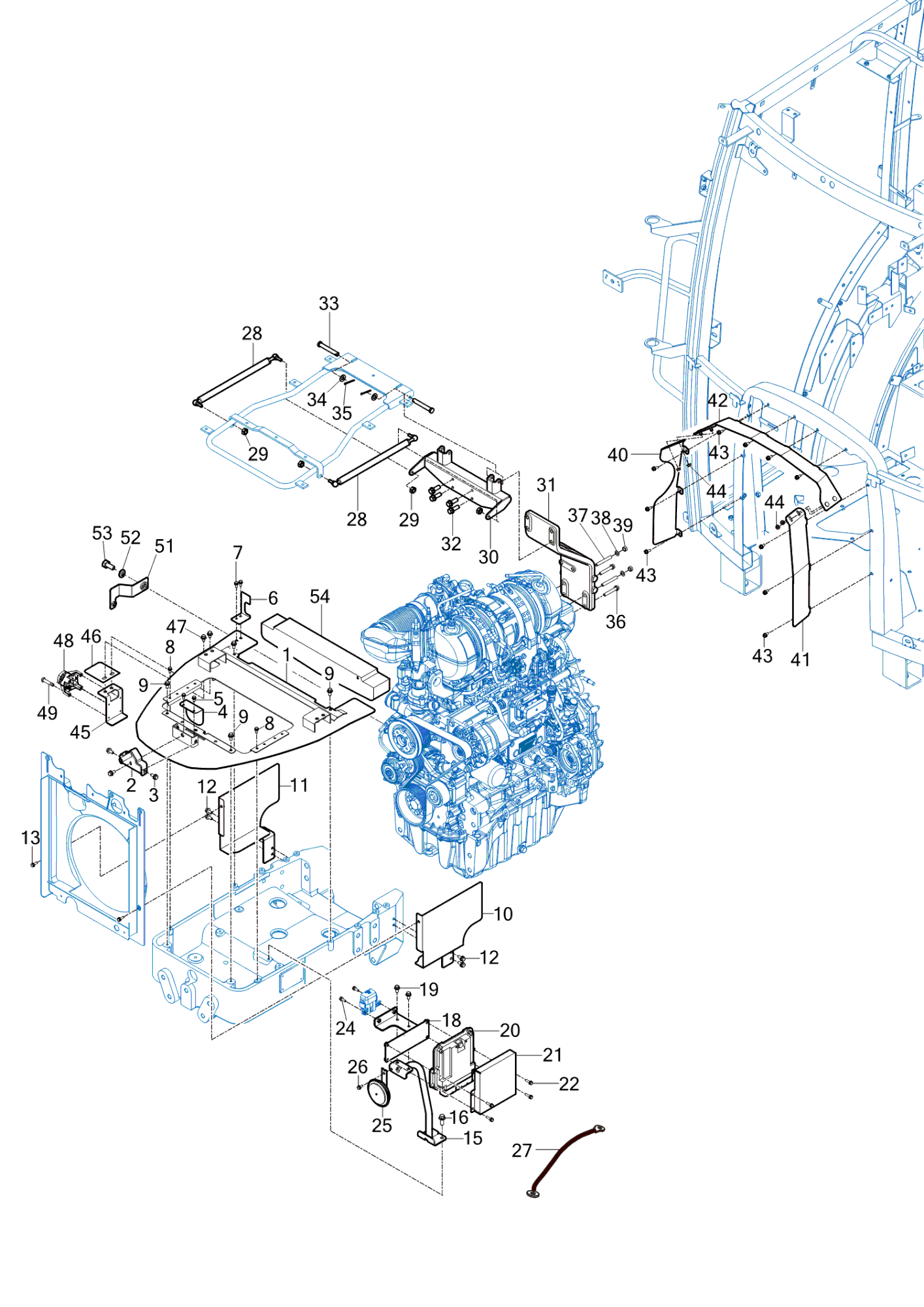 703 - SIDE SUPPORT & FRAME HOOD (2023-06-01 ~)