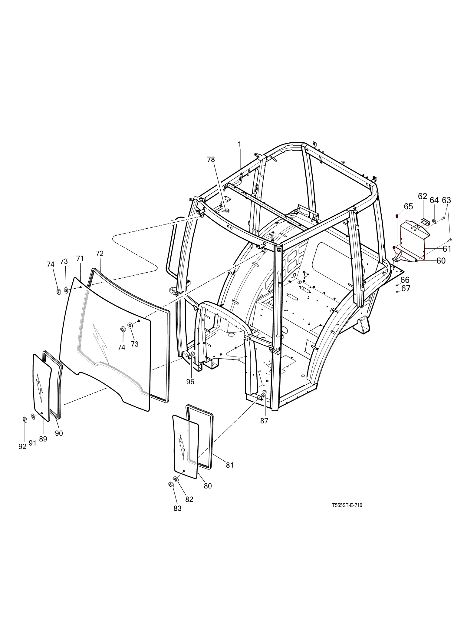 710A - FRONT GLASS