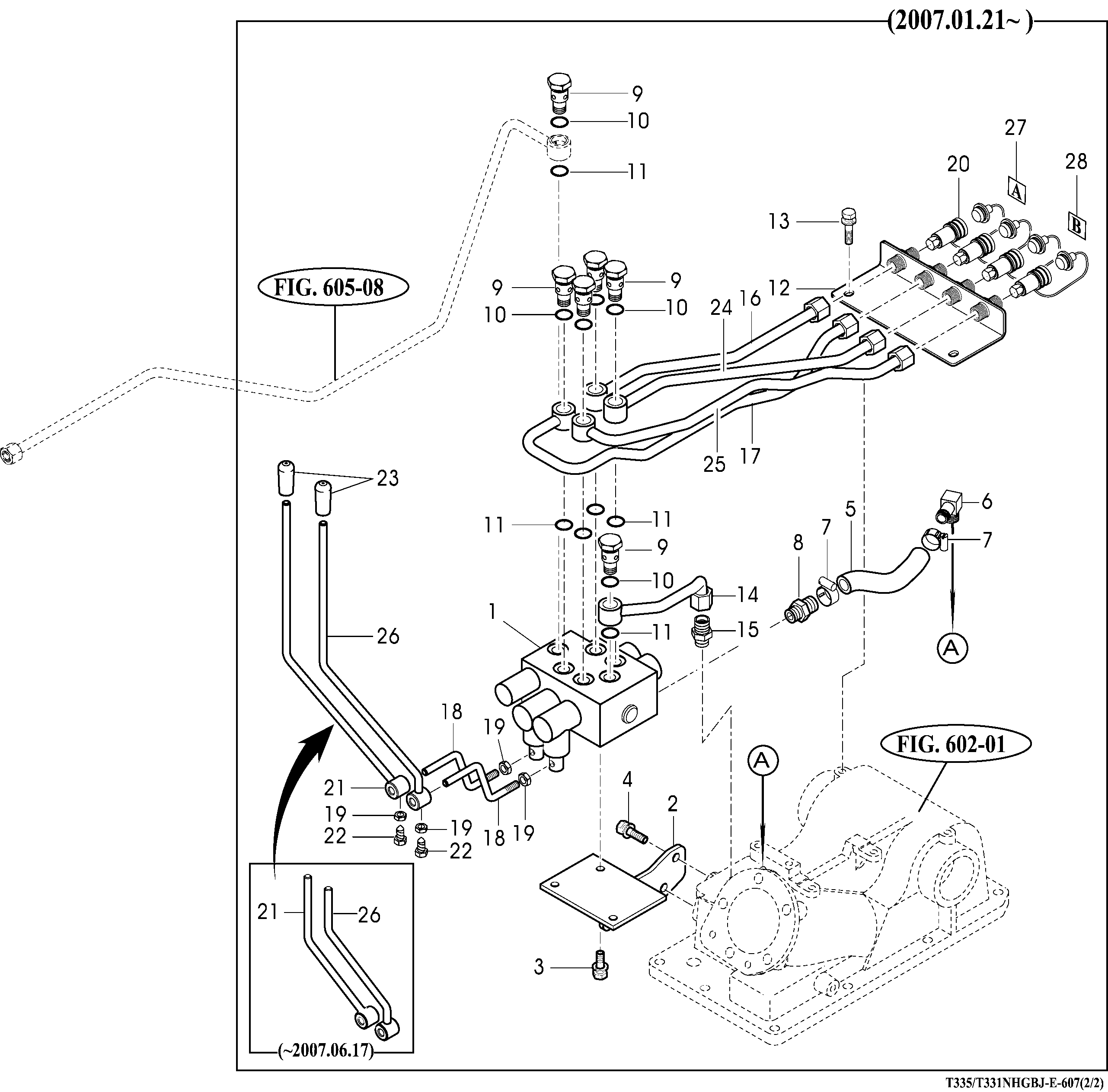 607 - EXTERIOR HYD. VALVE