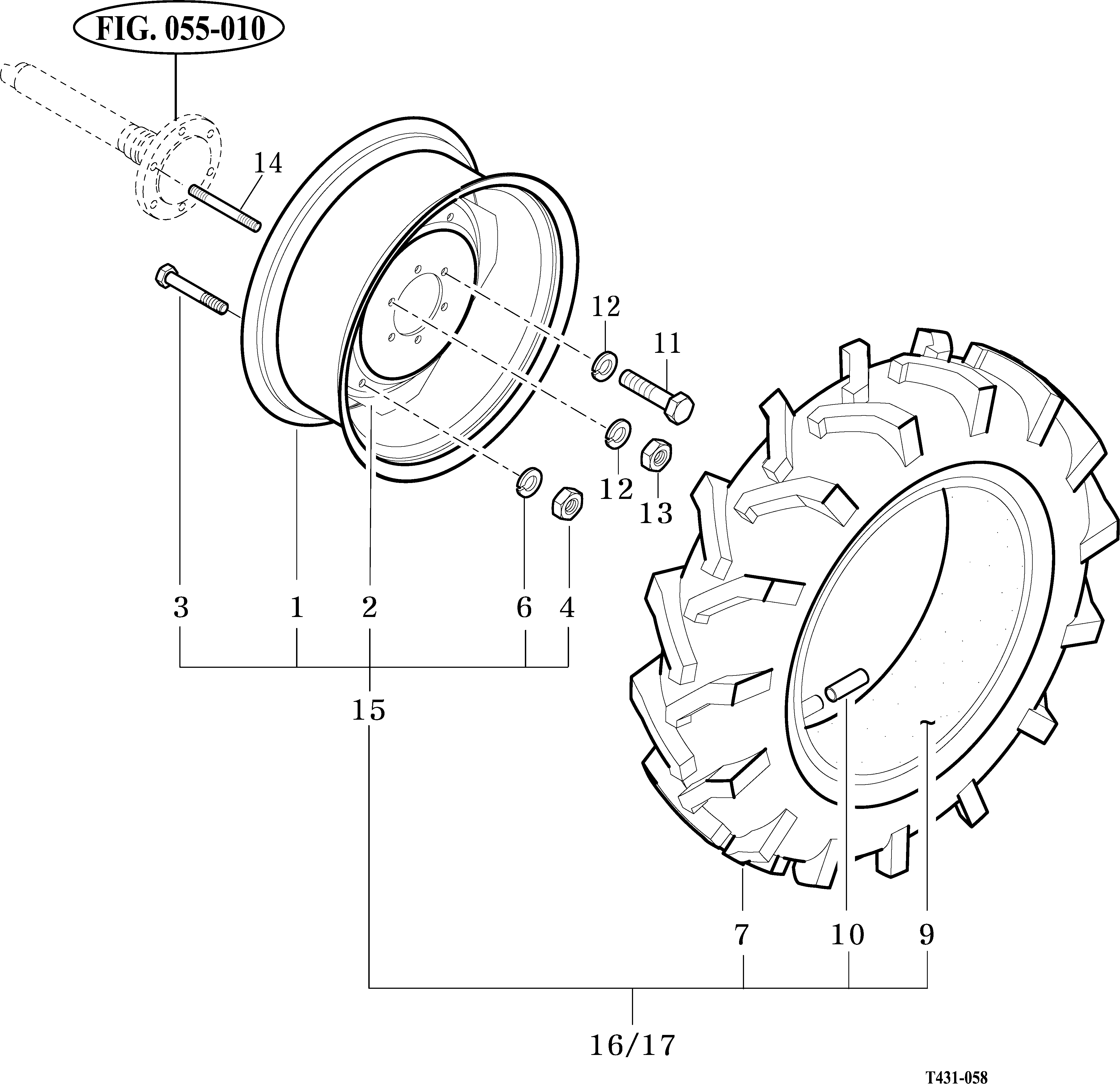 058A - REAR WHEEL MOUNTING