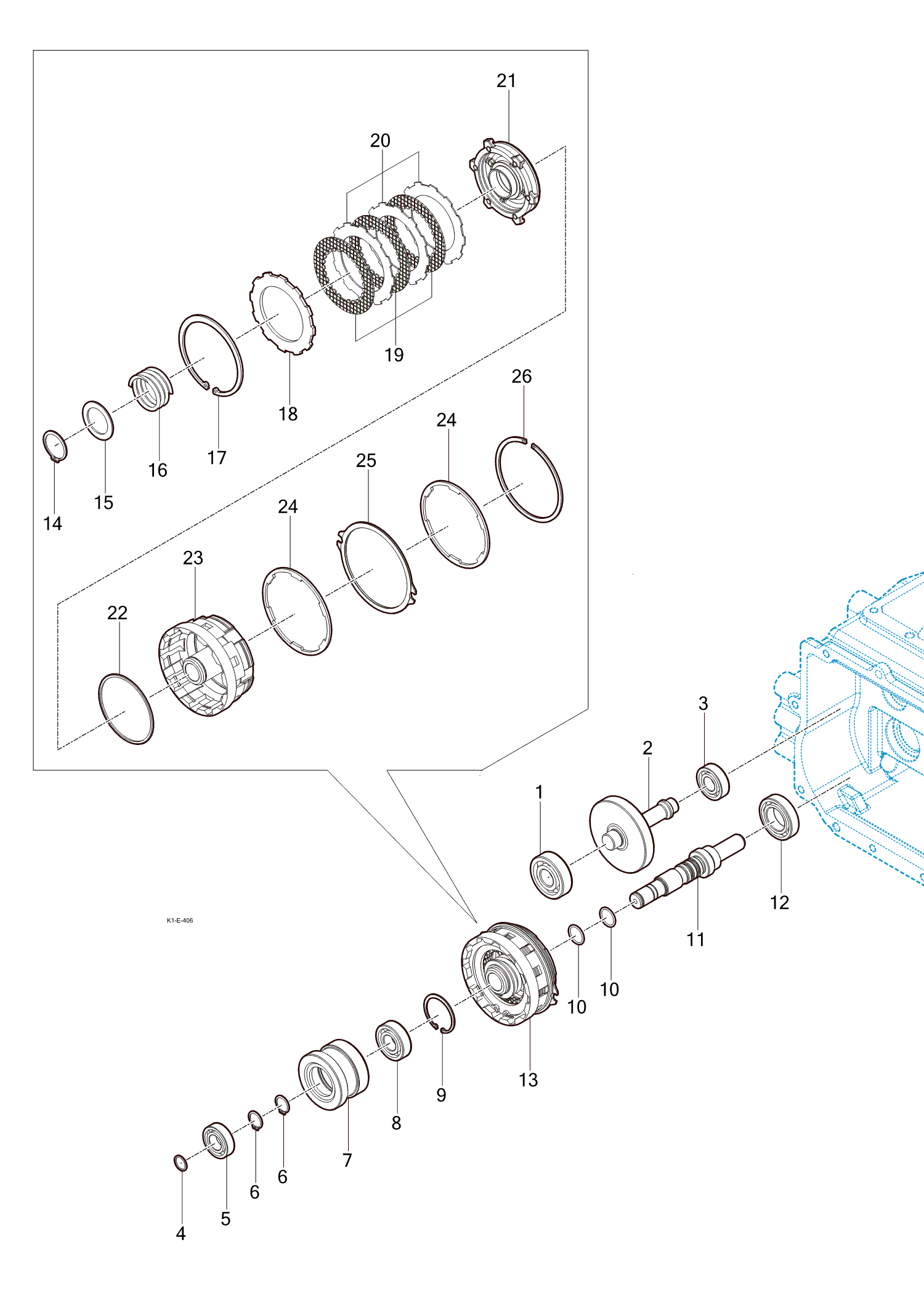 406 - P.T.O DRIVE SHAFT