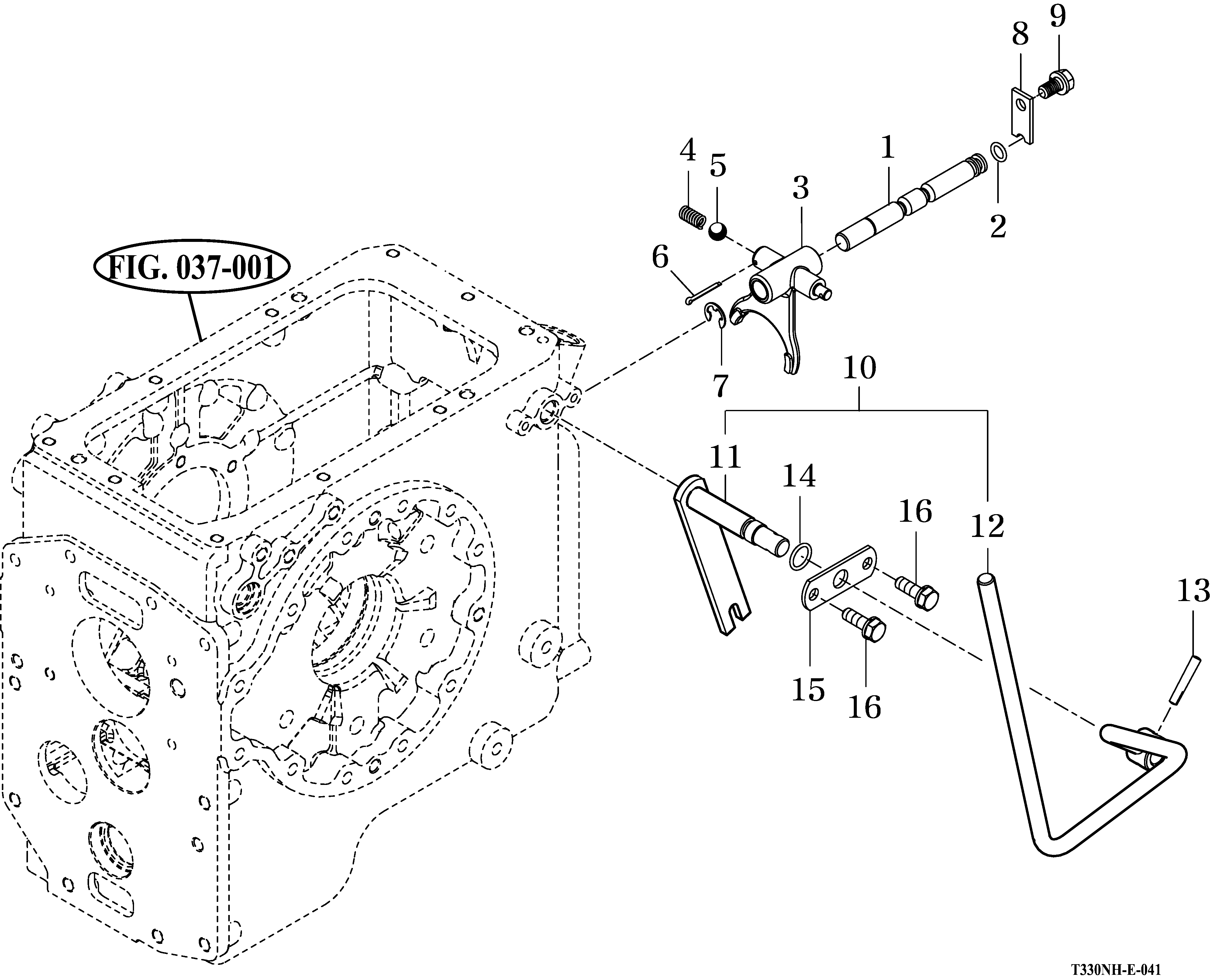 041 - REAR P.T.O SPEED SHIFTER