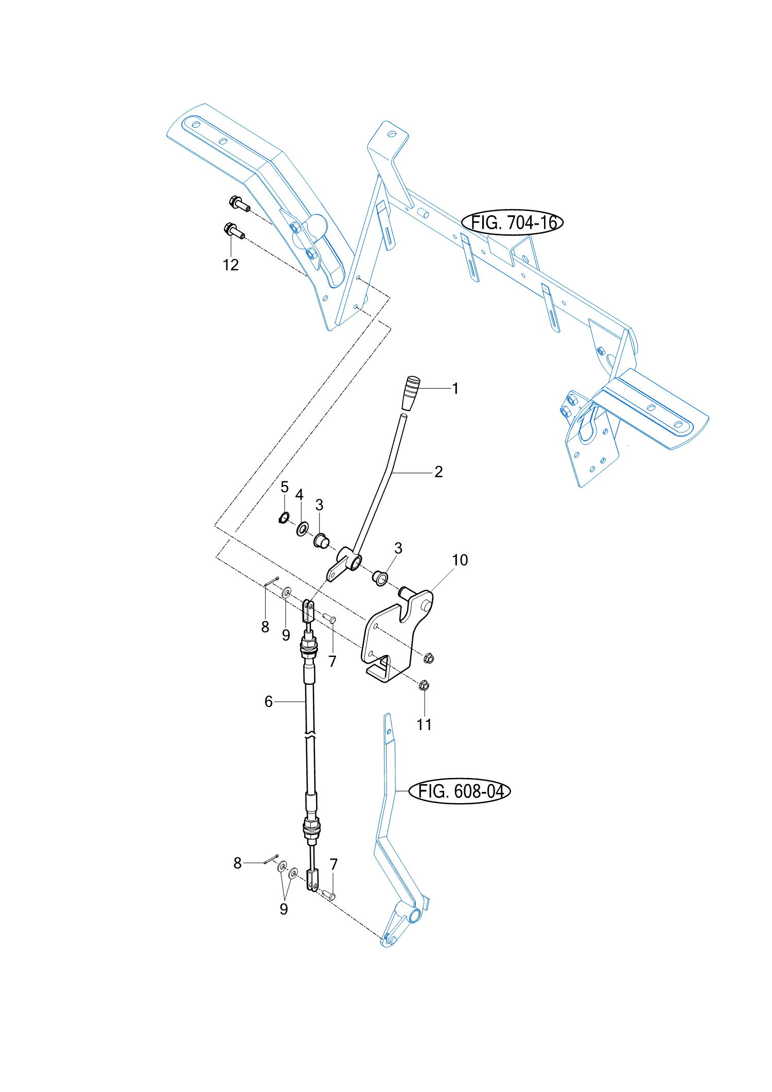 614 - EXTERIOR POSITION LEVER