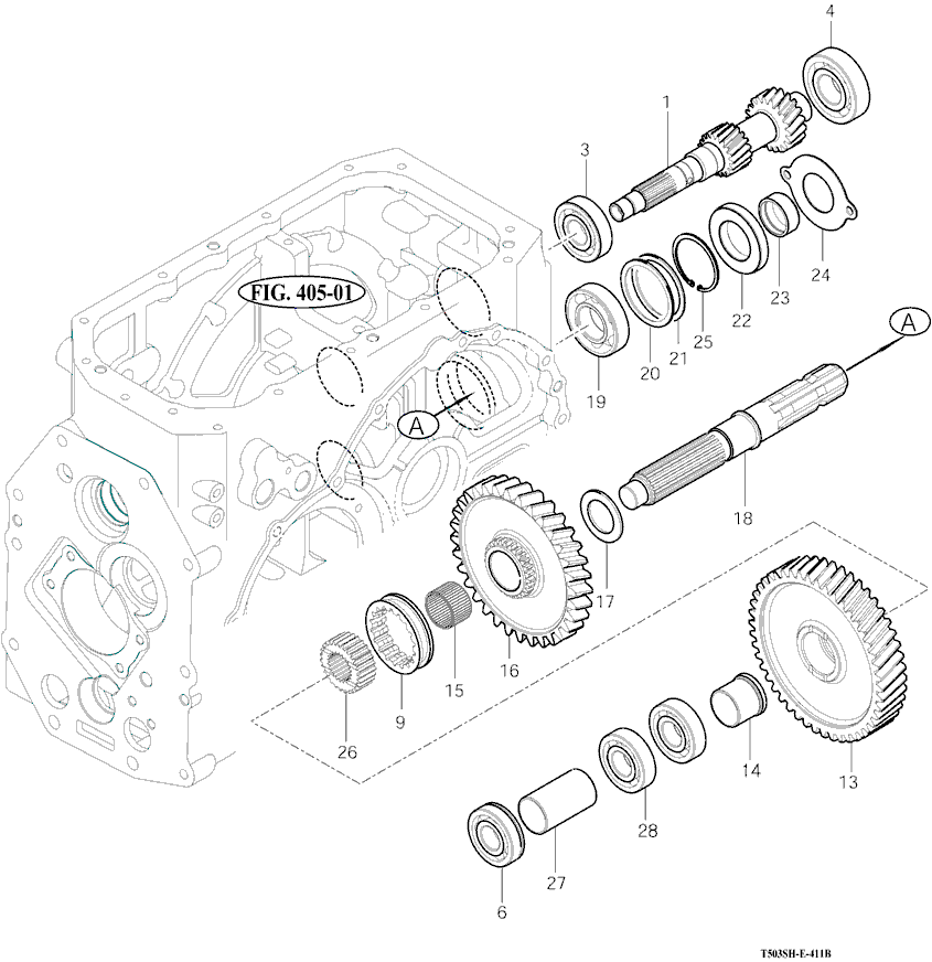 411B - P.T.O CHANGE GEARS (B) 411B - P.T.O CHANGE GEARS (B)
