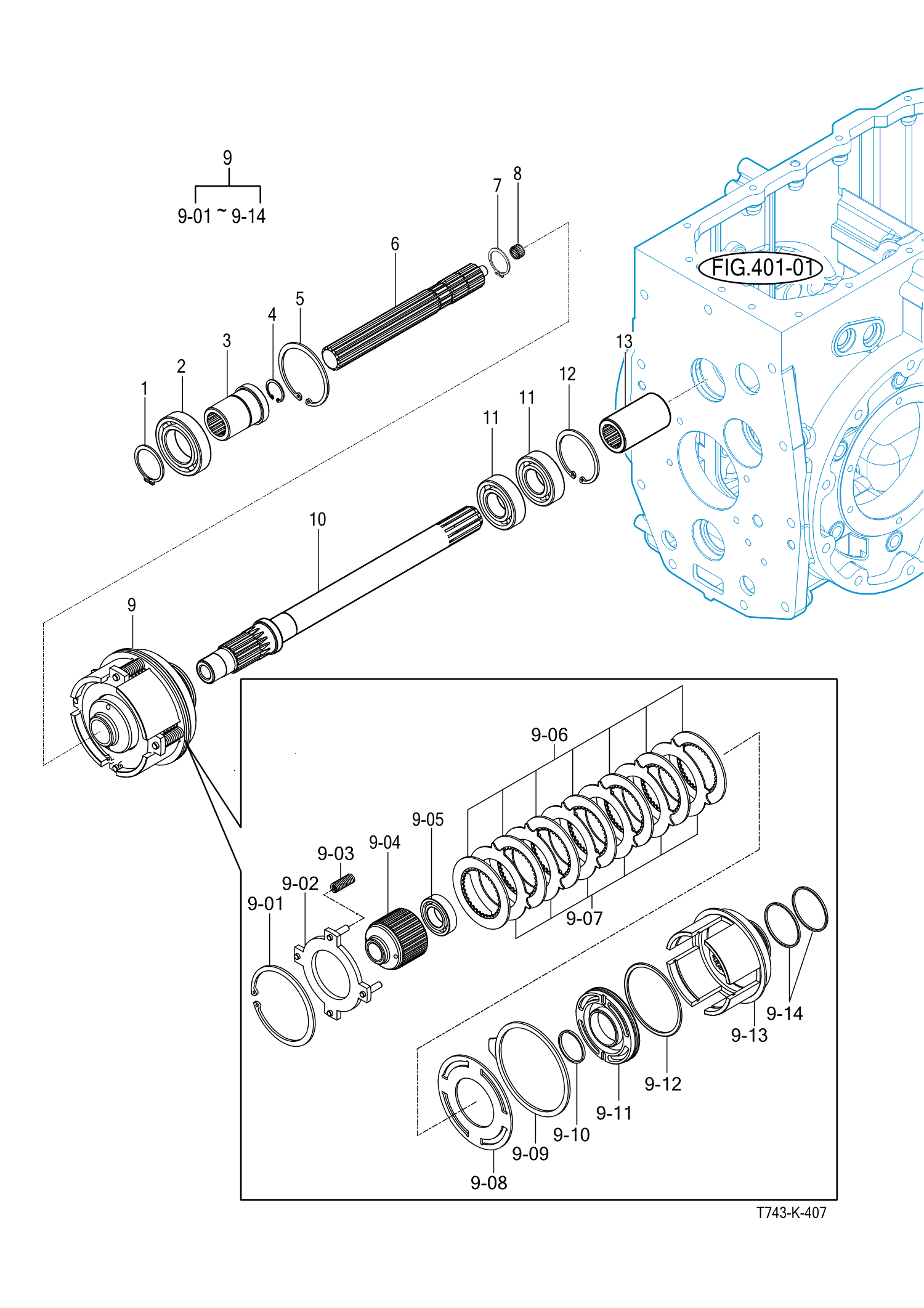 407 - P.T.O DRIVE SHAFT