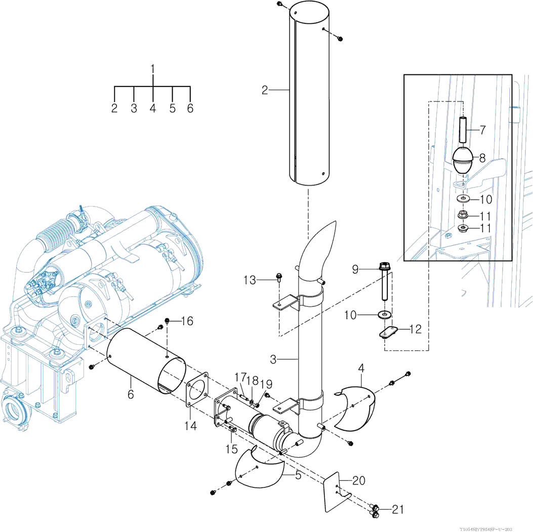 203 - EXHAUST PIPE 203 - EXHAUST PIPE