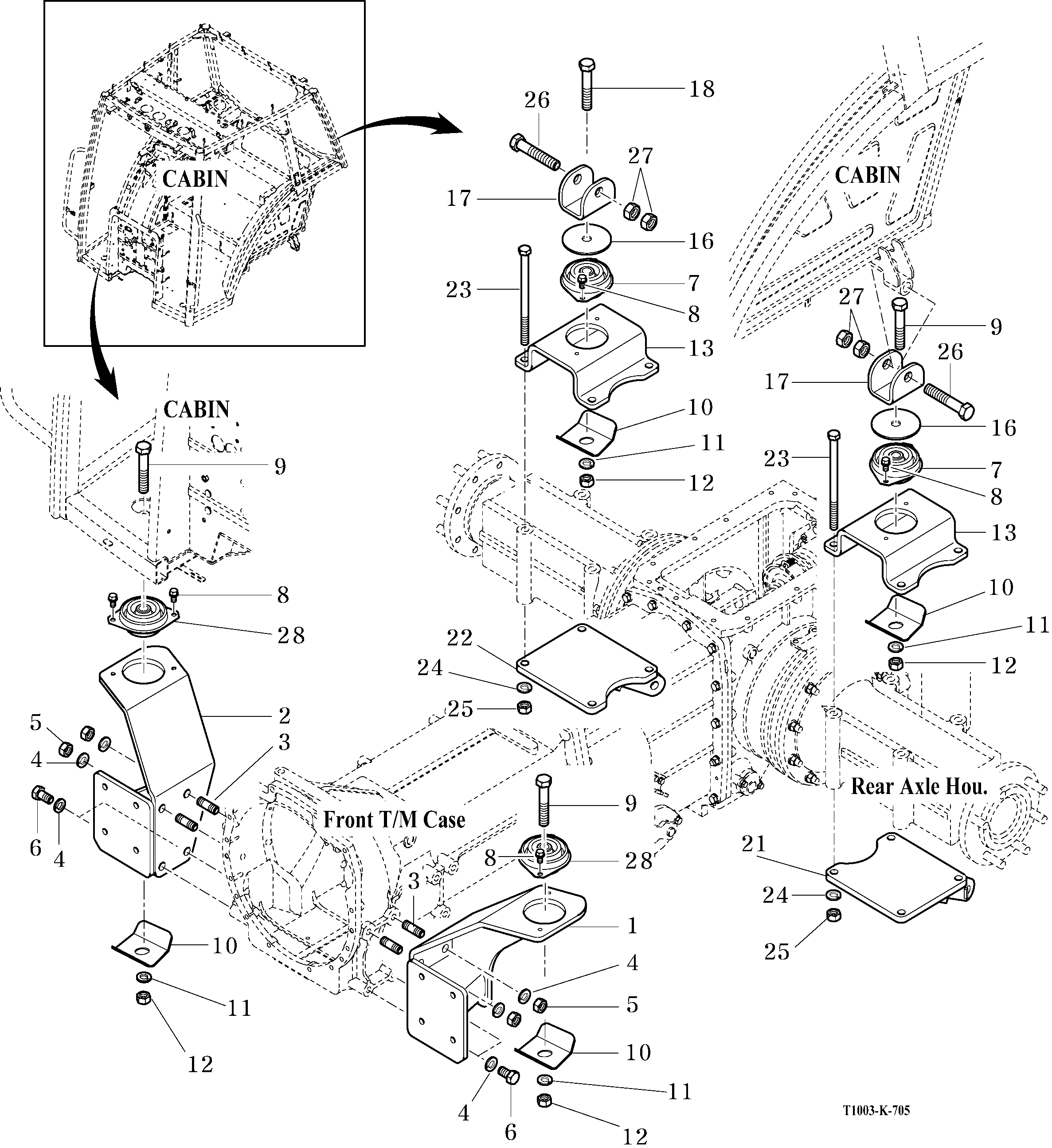 705 - FRONT & REAR MOUNTING