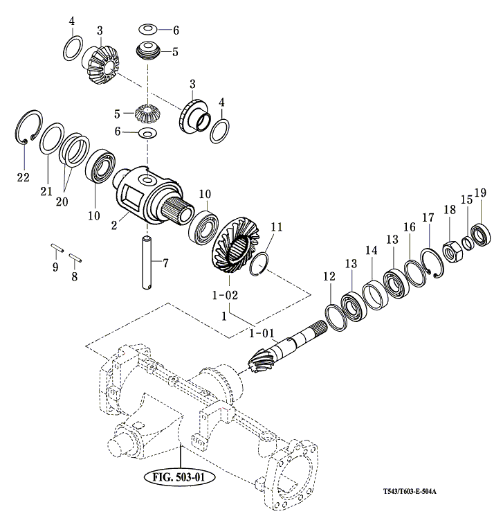 504 - FRONT DIFFERENTIAL GEAR