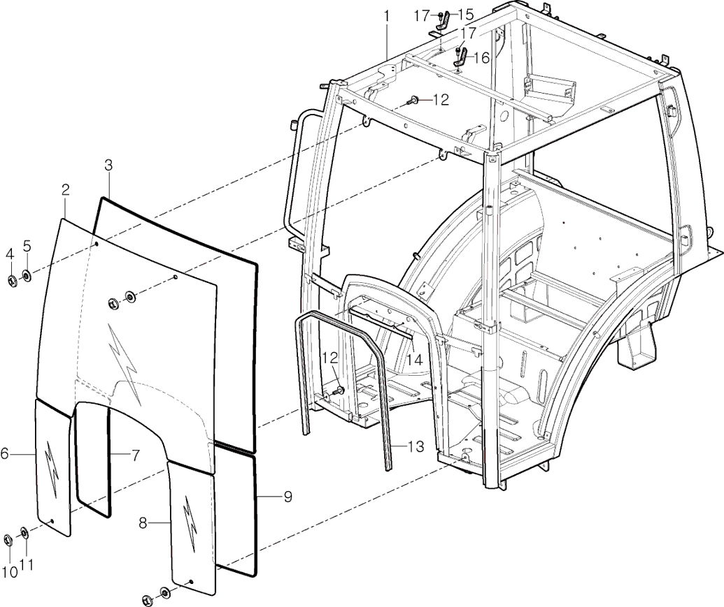 708 - FRONT GLASS