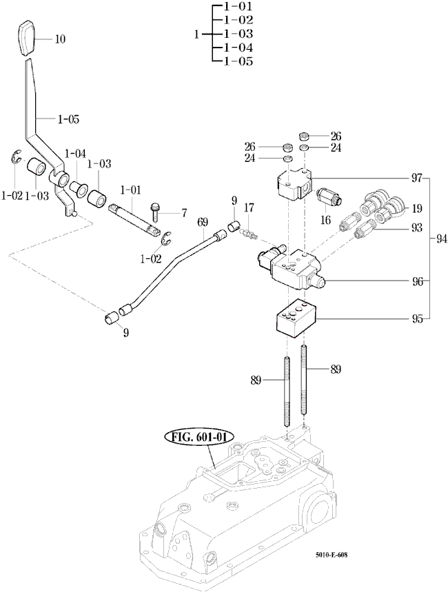 608 - EXTERIOR HYD.VALVE