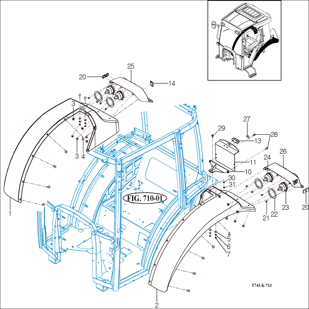 713 - SUB FENDER & COVER