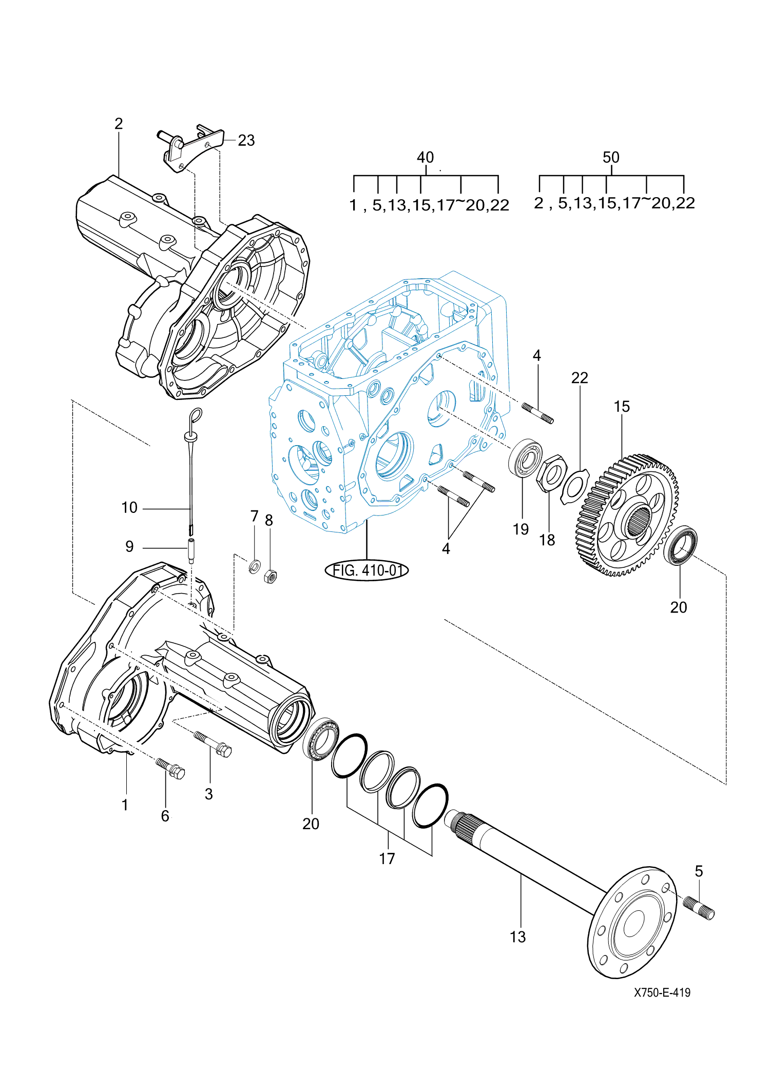 419 - REAR AXLE HOUSING (2020-10-27 ~) 419 - REAR AXLE HOUSING (2020-10-27 ~)