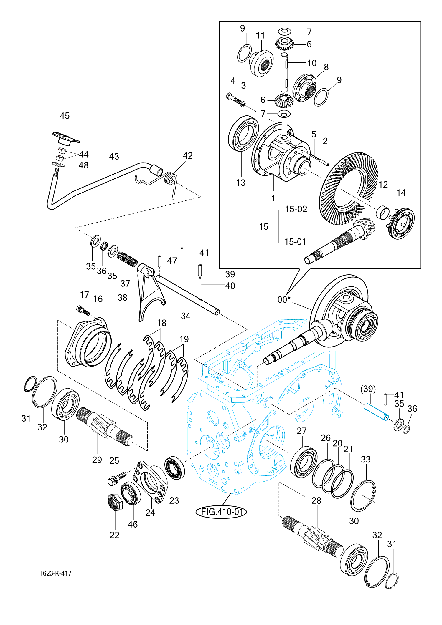 418 - REAR DIFFERENTIAL GEARS