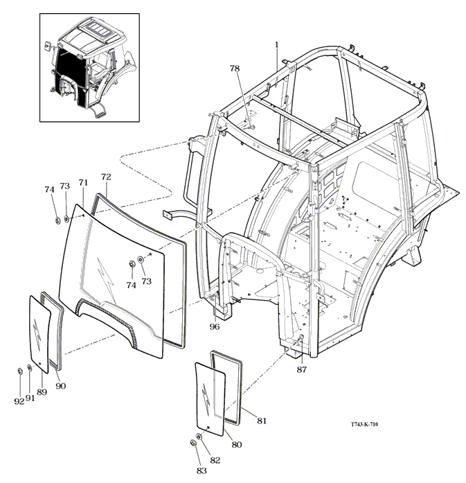 710 - FRONT GLASS