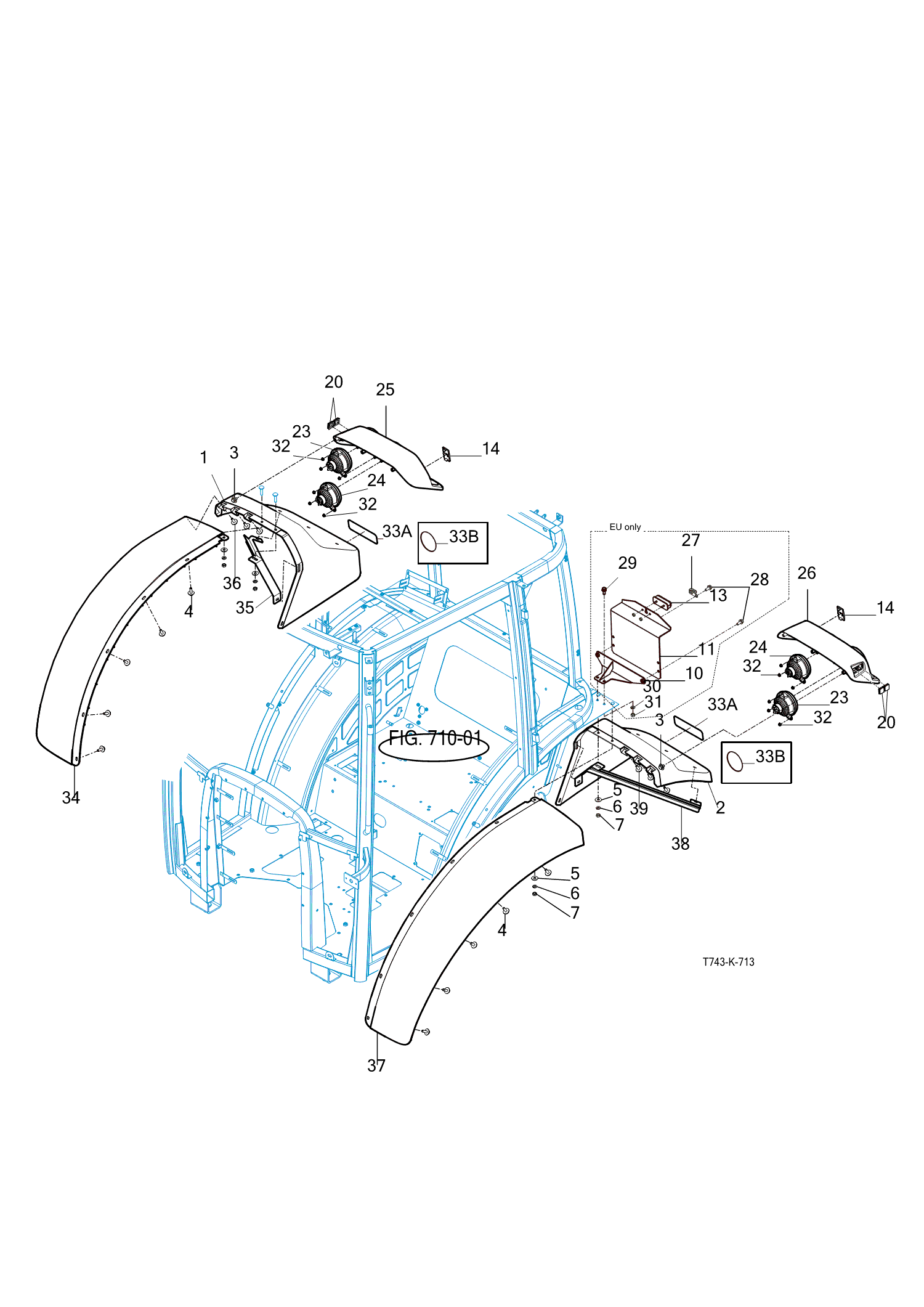 713 - SUB FENDER & COVER (2022-08-01 ~)