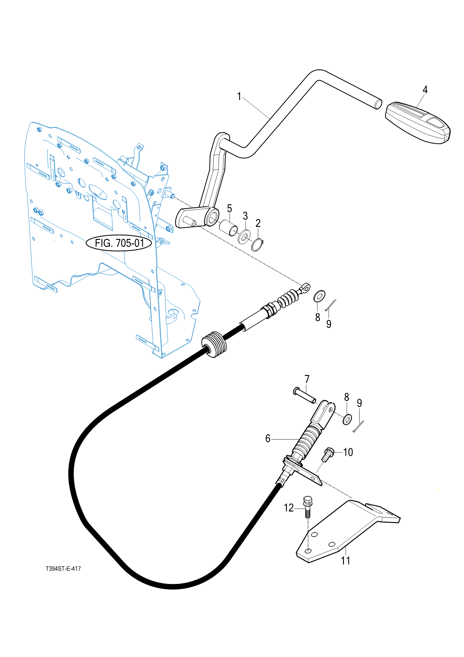 417 - REVERSE CHANGE LEVER