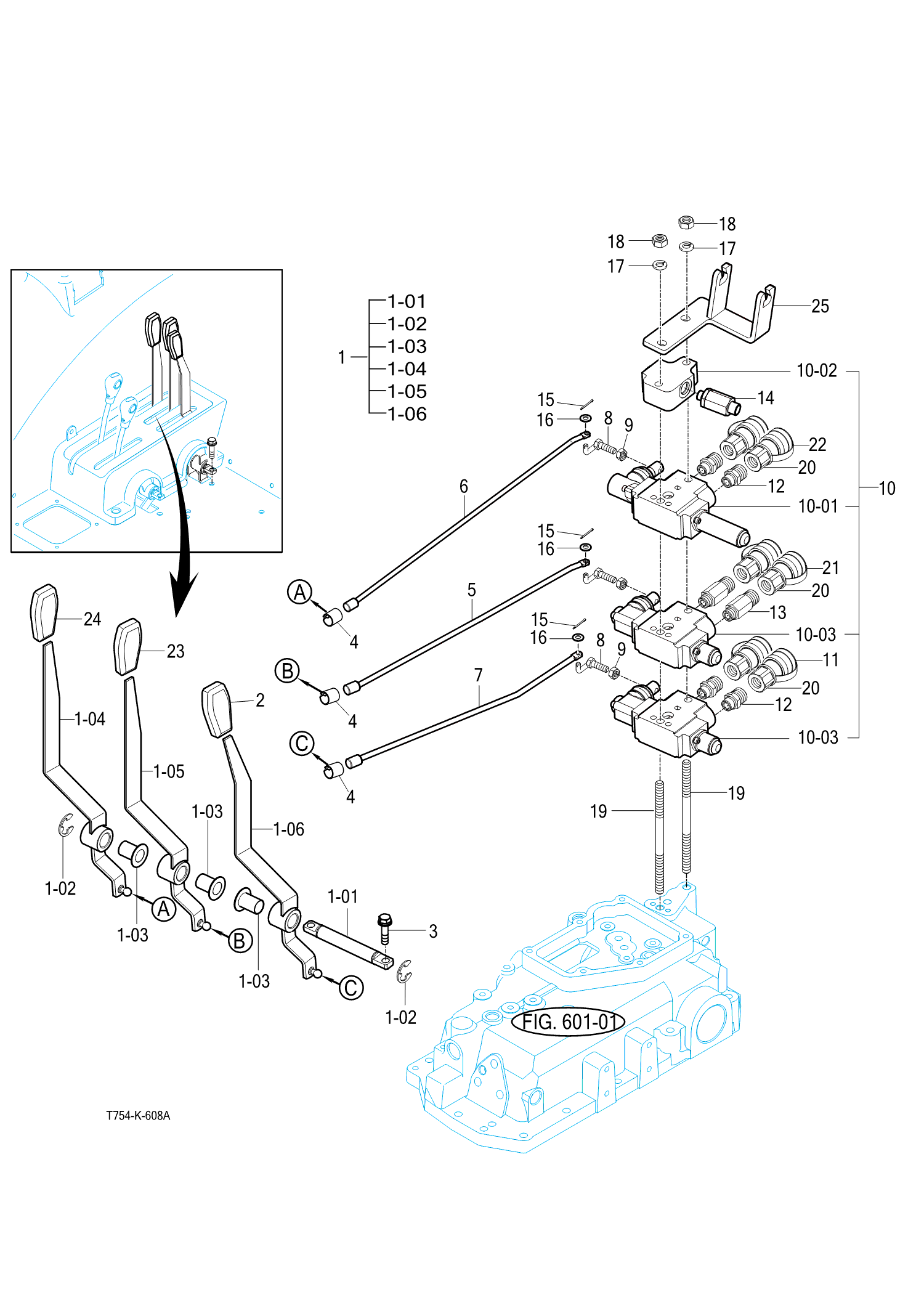 608-2(EU) - EXTERIOR HYD. VALVE(EUA) (2015-08-24 ~)