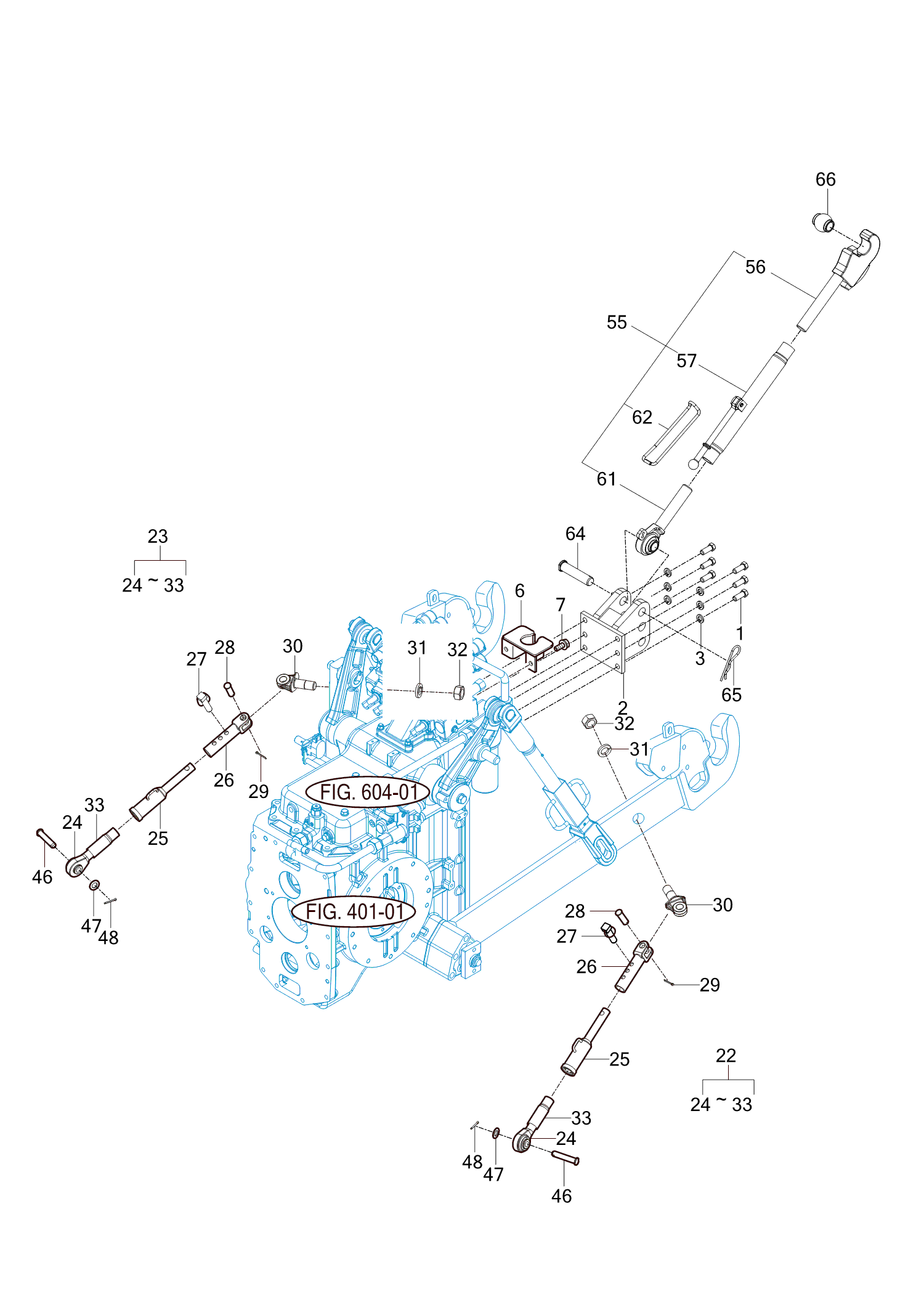 608 - HIT & 3-POINT LINK