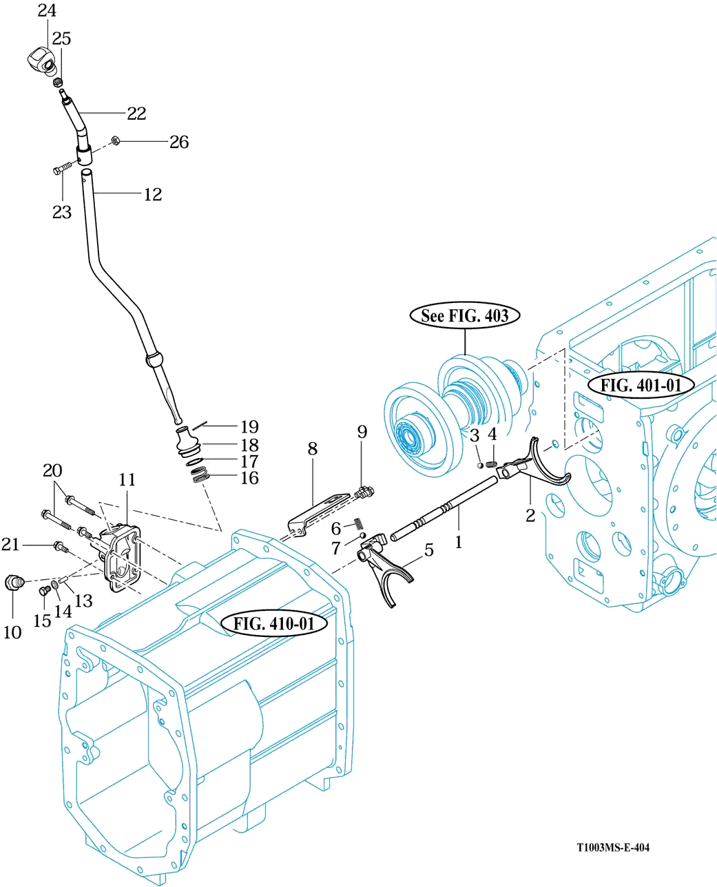 404 - SUB CHANGE LEVER