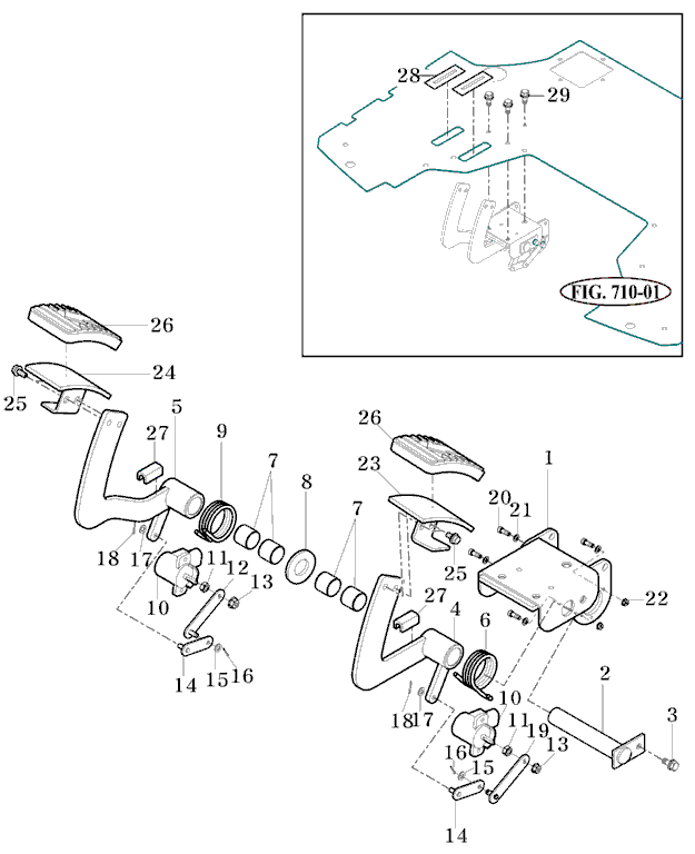 719 - PEDAL SUB ASSY