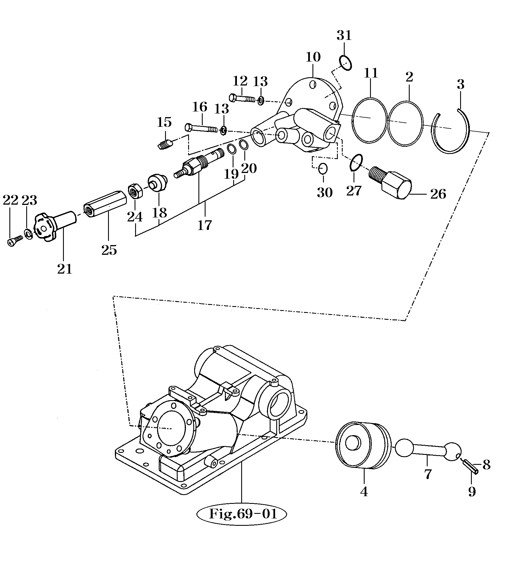073 - CYLINDER HEAD & PISTON