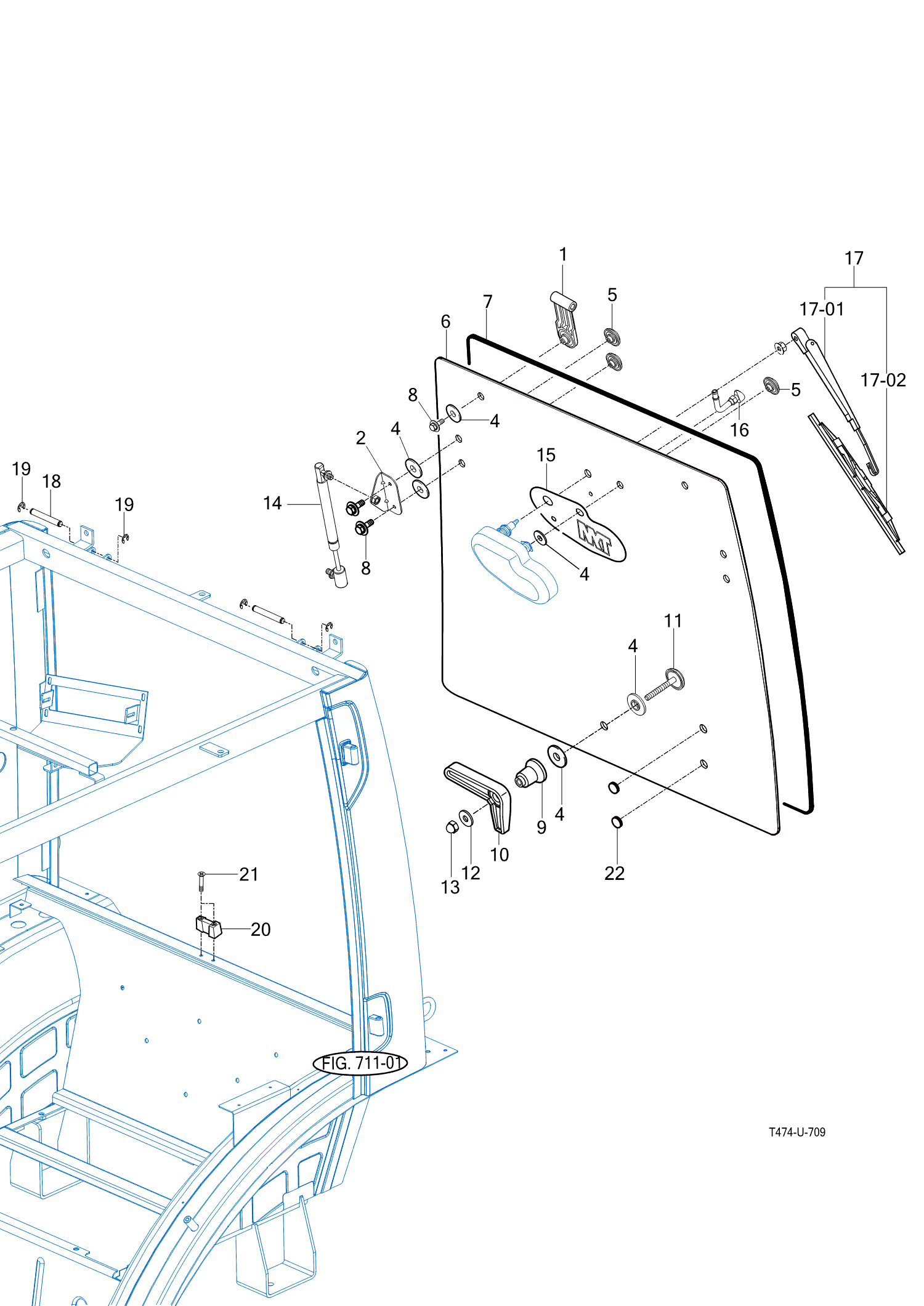 712 - REAR GLASS