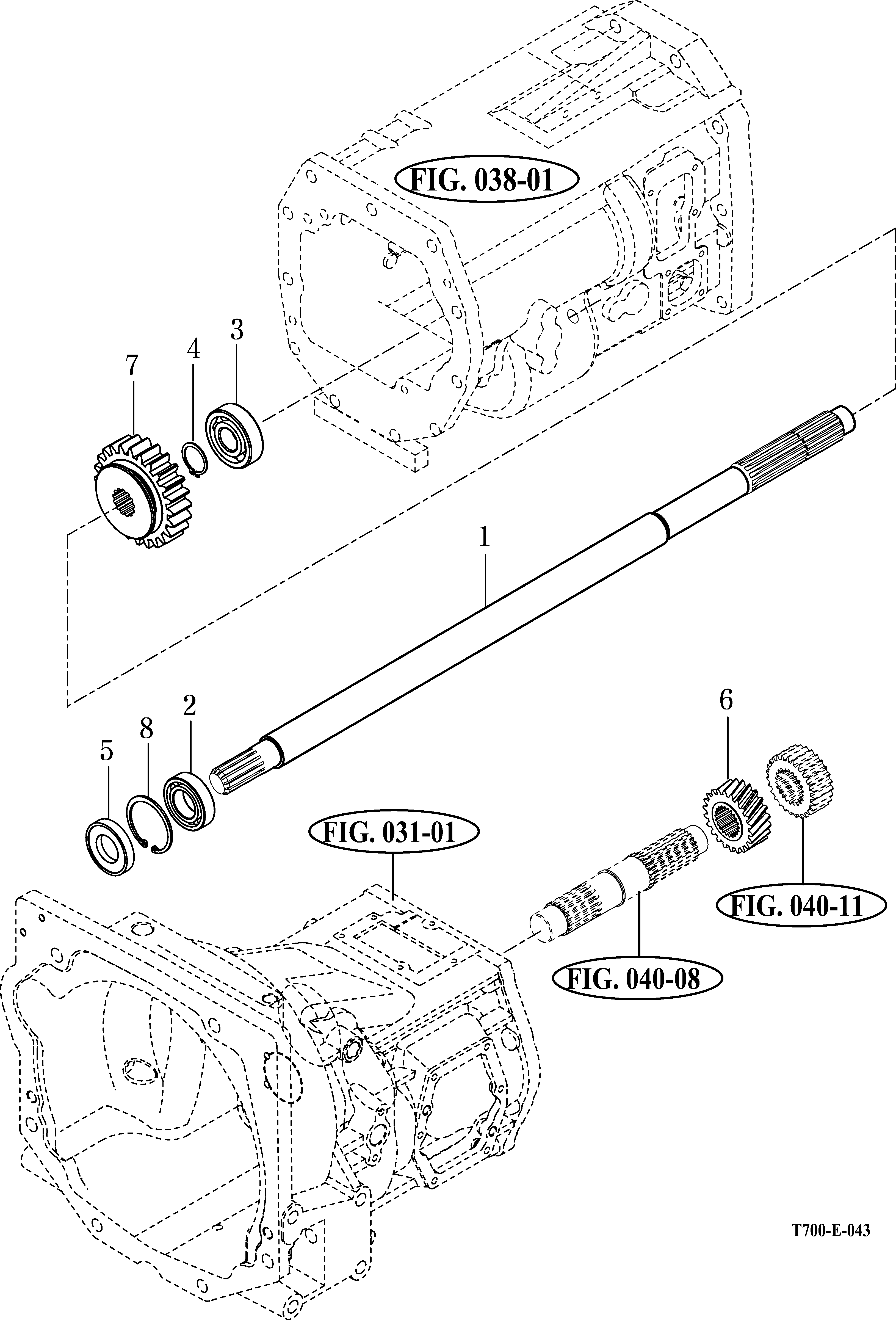 043 - 4WD DRIVE GEARS