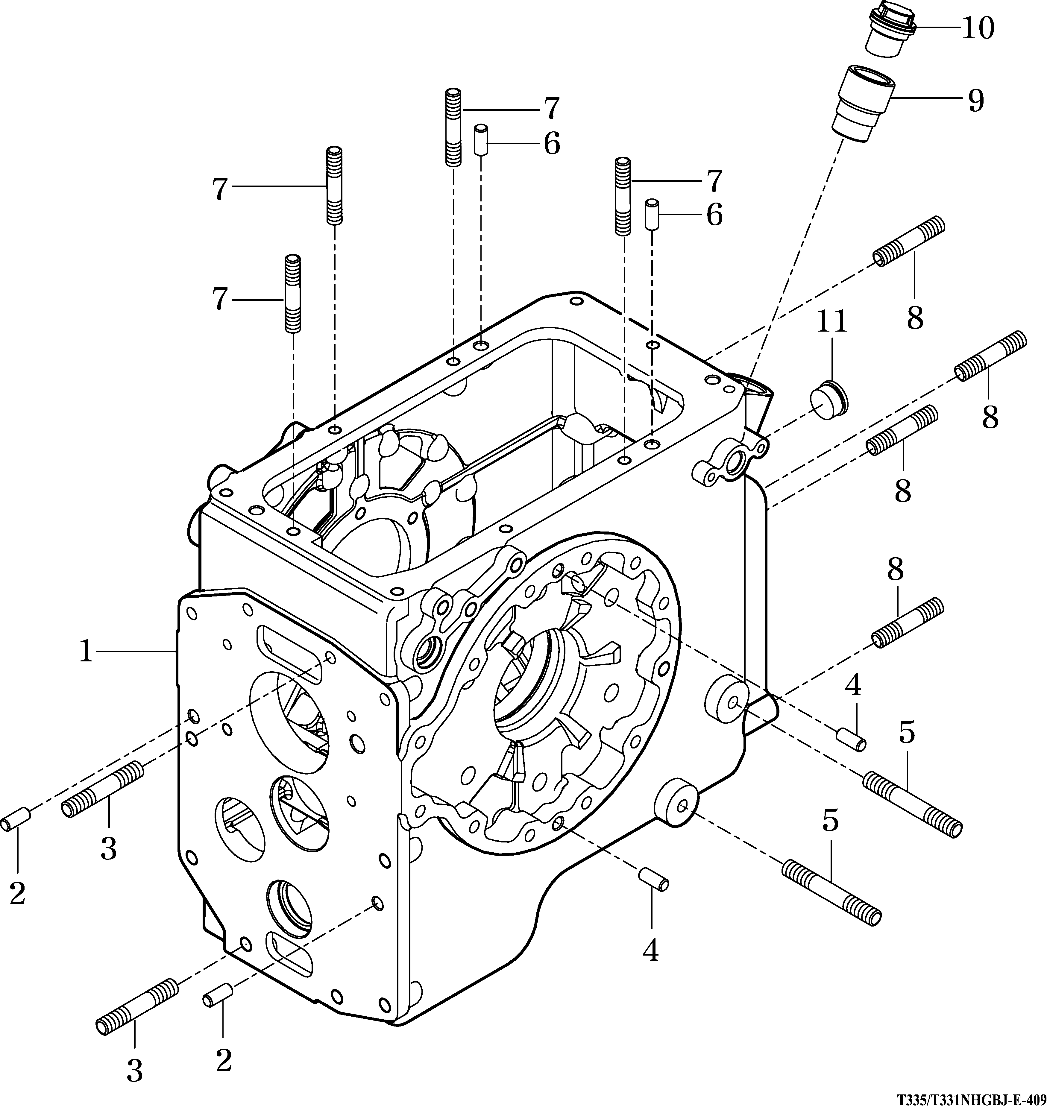 037 - TRANSMISSION REAR CASE