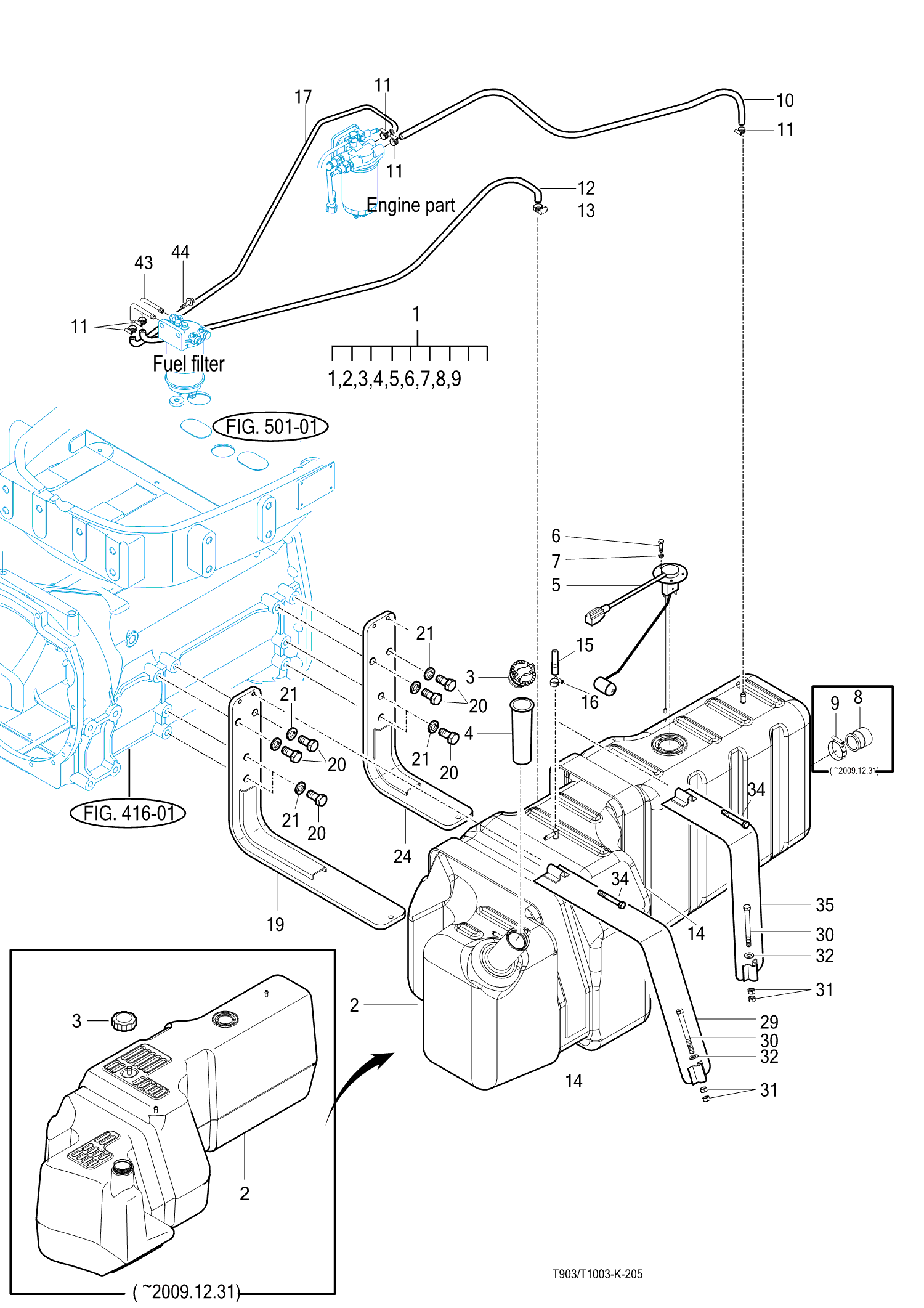 205 - FUEL TANK & FUEL LINES (2010-01-12 ~)