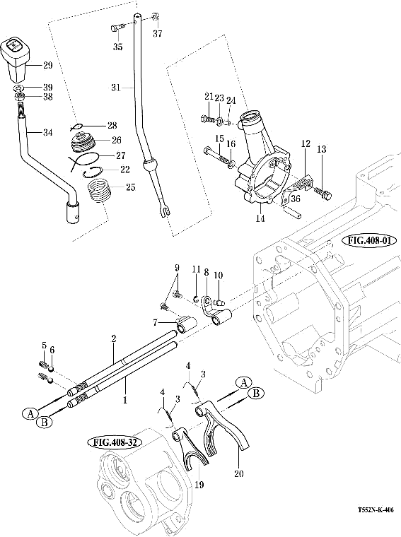 406 - MAIN CHANGE LEVER