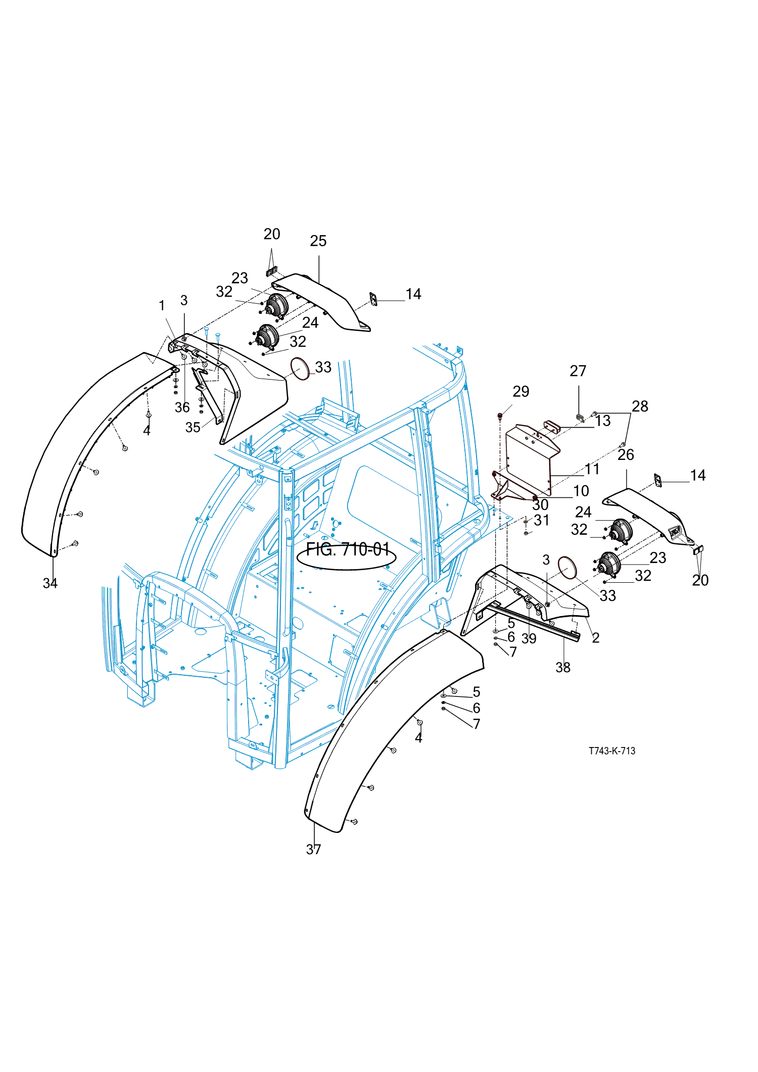 713 - SUB FENDER & COVER (2022-08-01 ~)