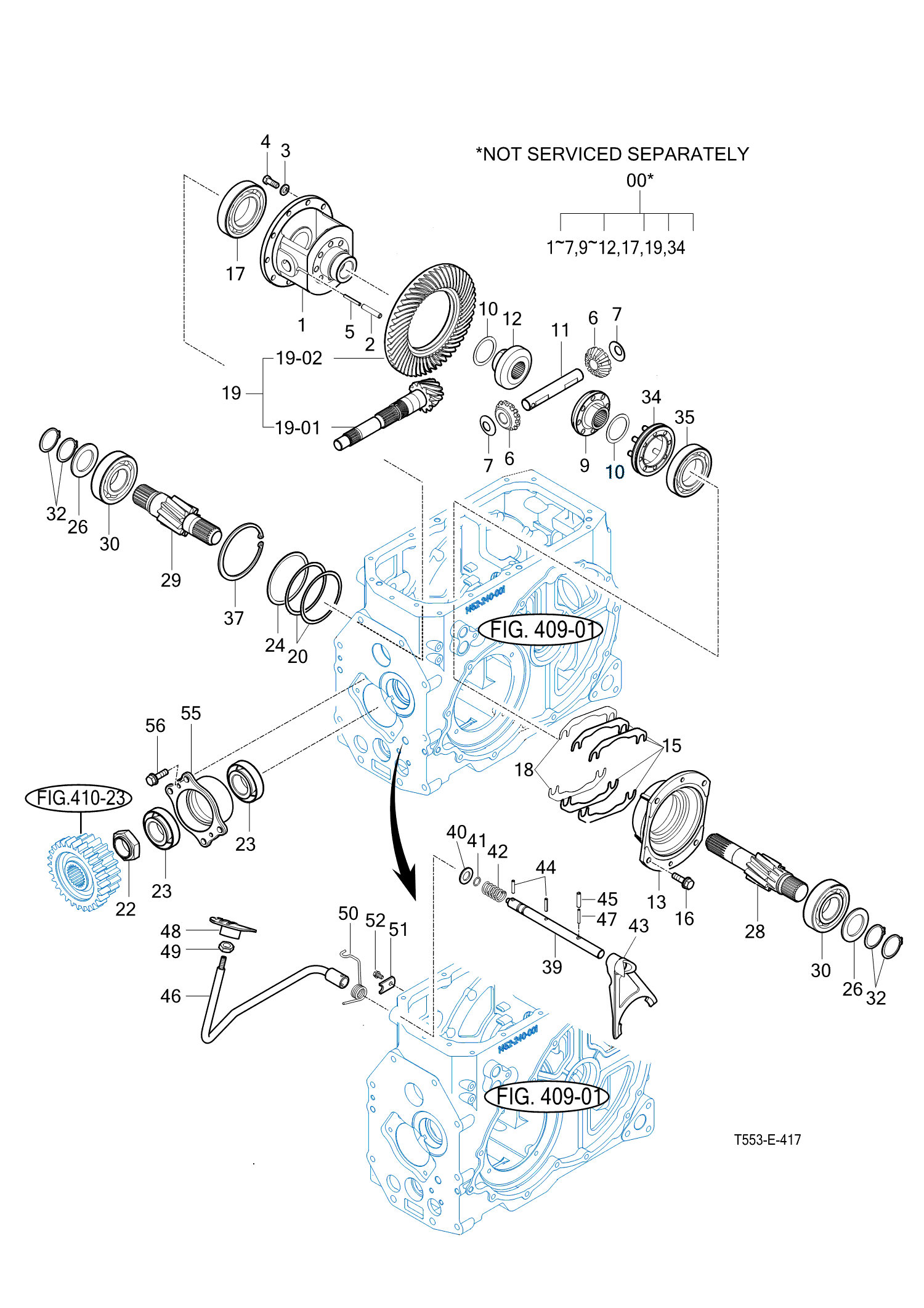 417 - REAR DIFFERENTIAL GEARS