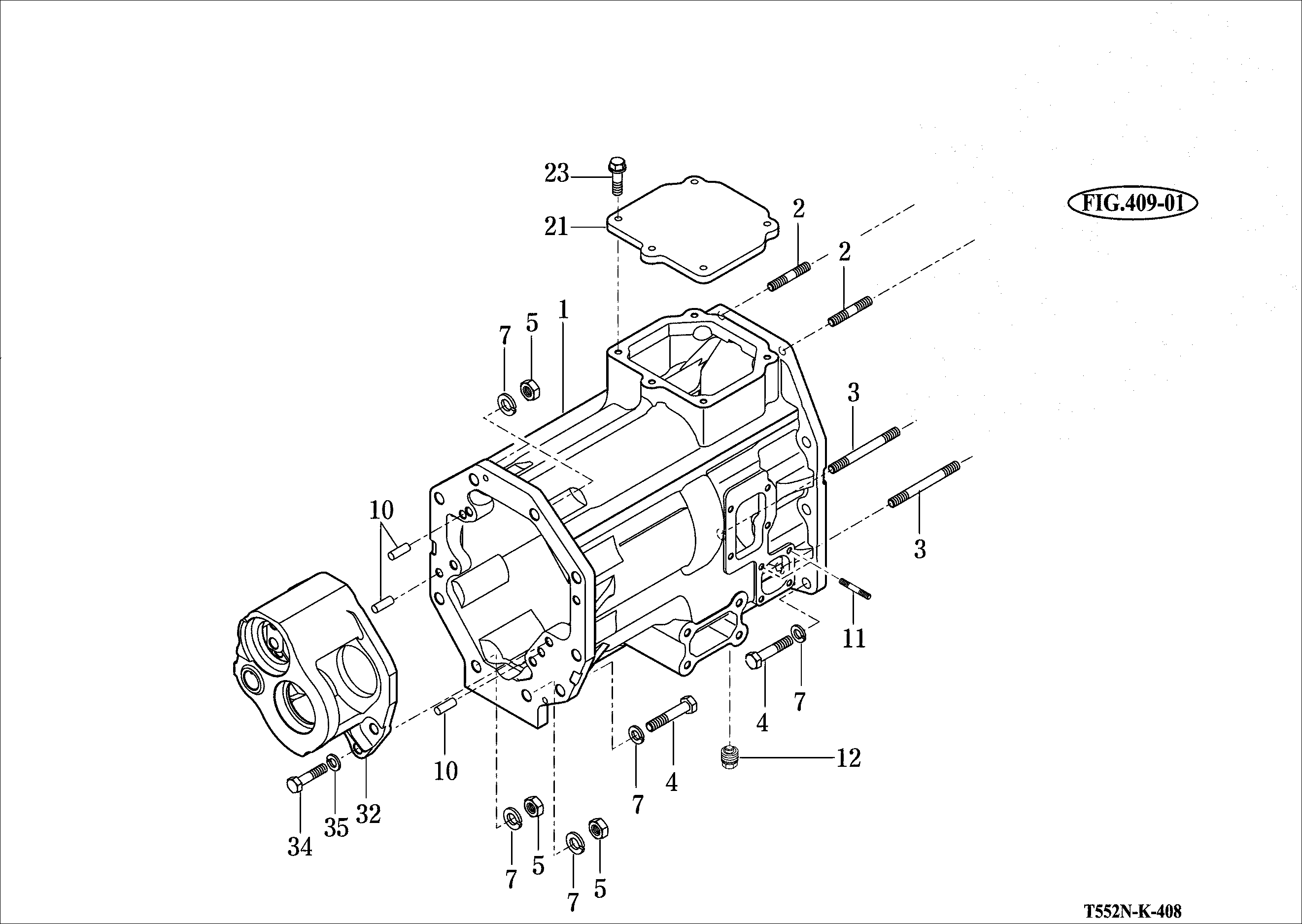 408 - TRANSMISSION MID-CASE