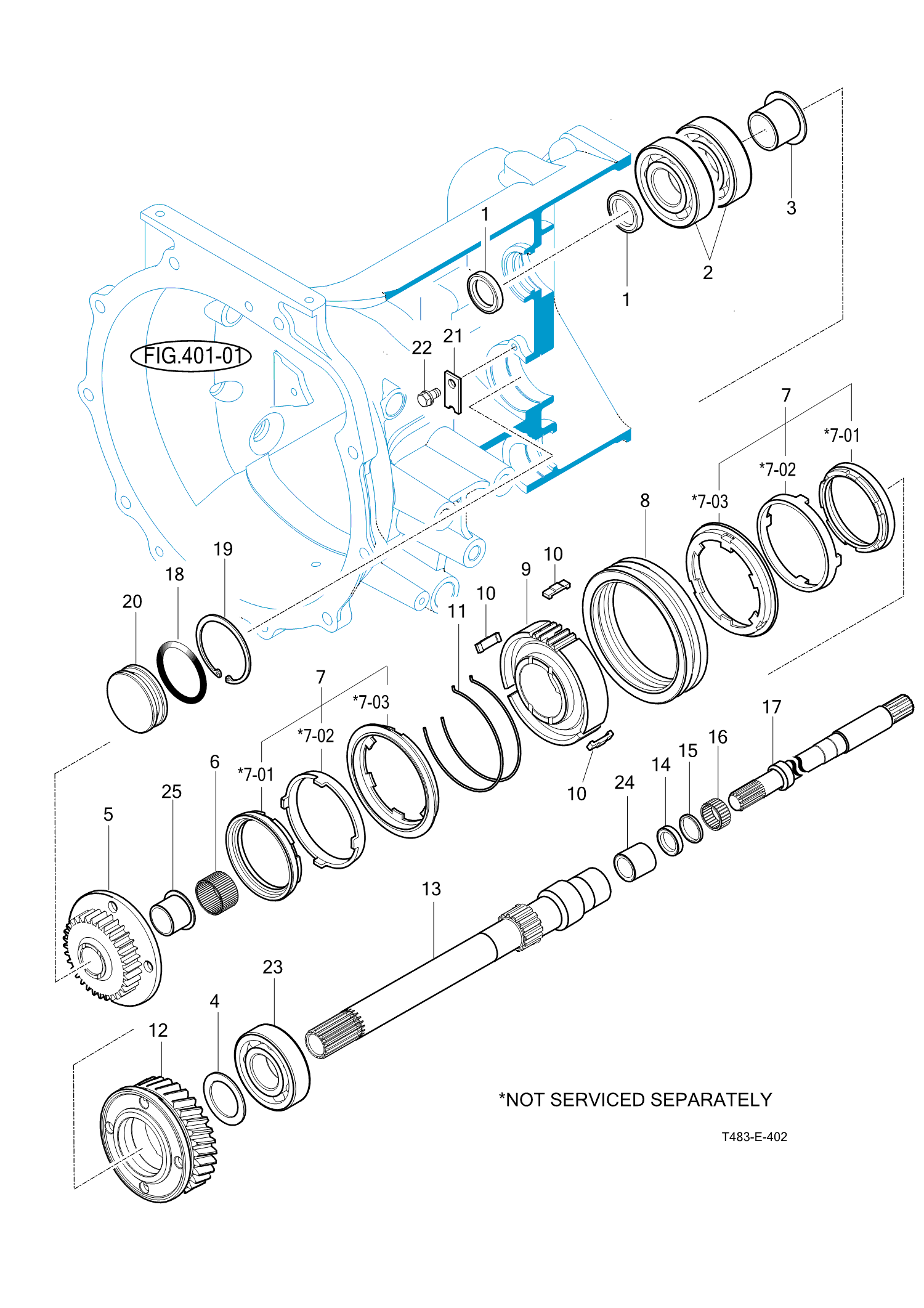 402 - INPUT & COUNTER GEARS 402 - INPUT & COUNTER GEARS