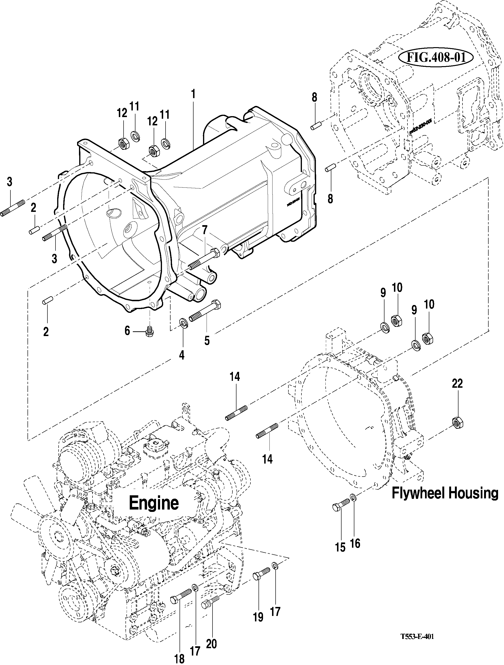 401 - TRANSMISSION FRONT CASE