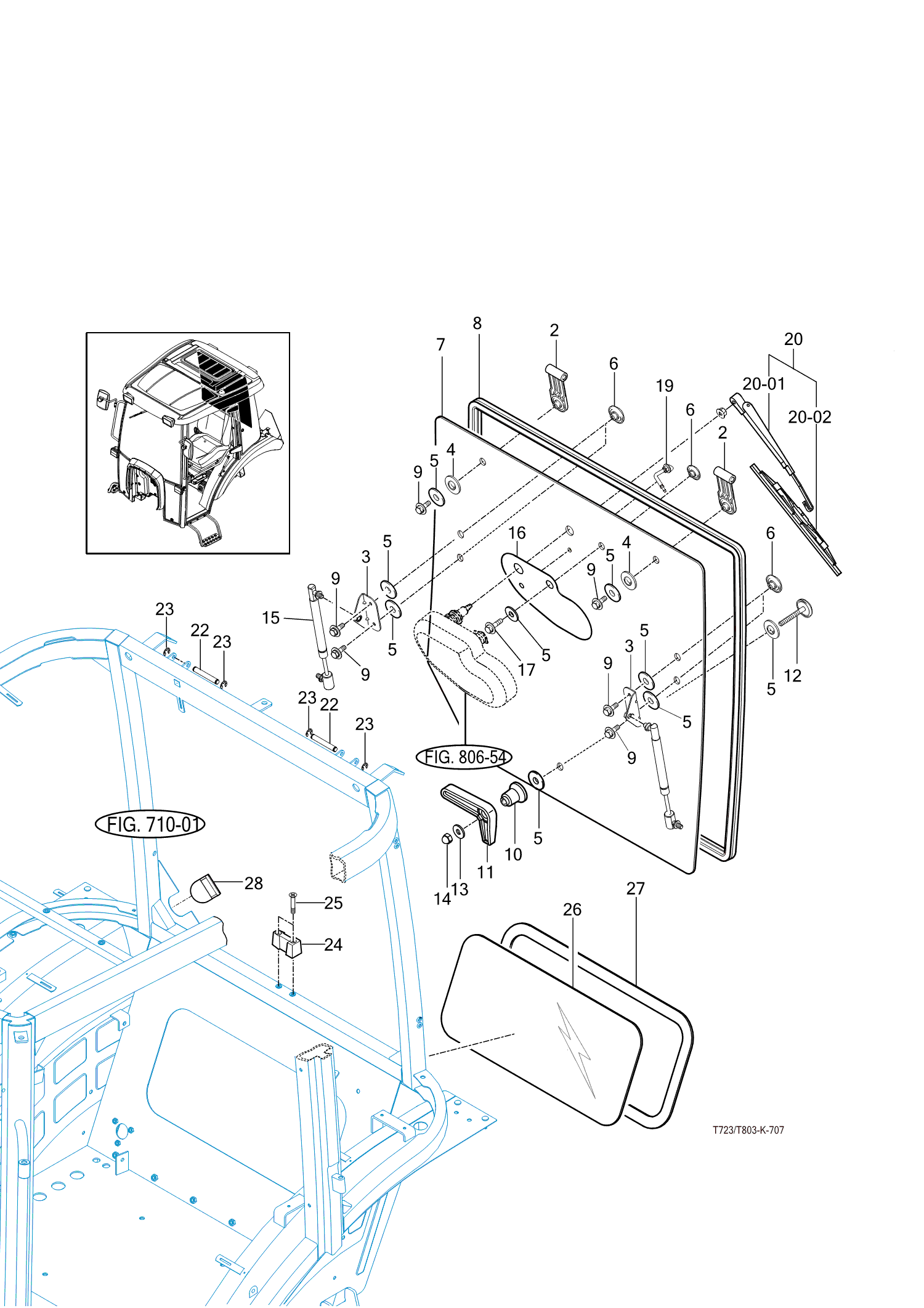712 - REAR GLASS 712 - REAR GLASS