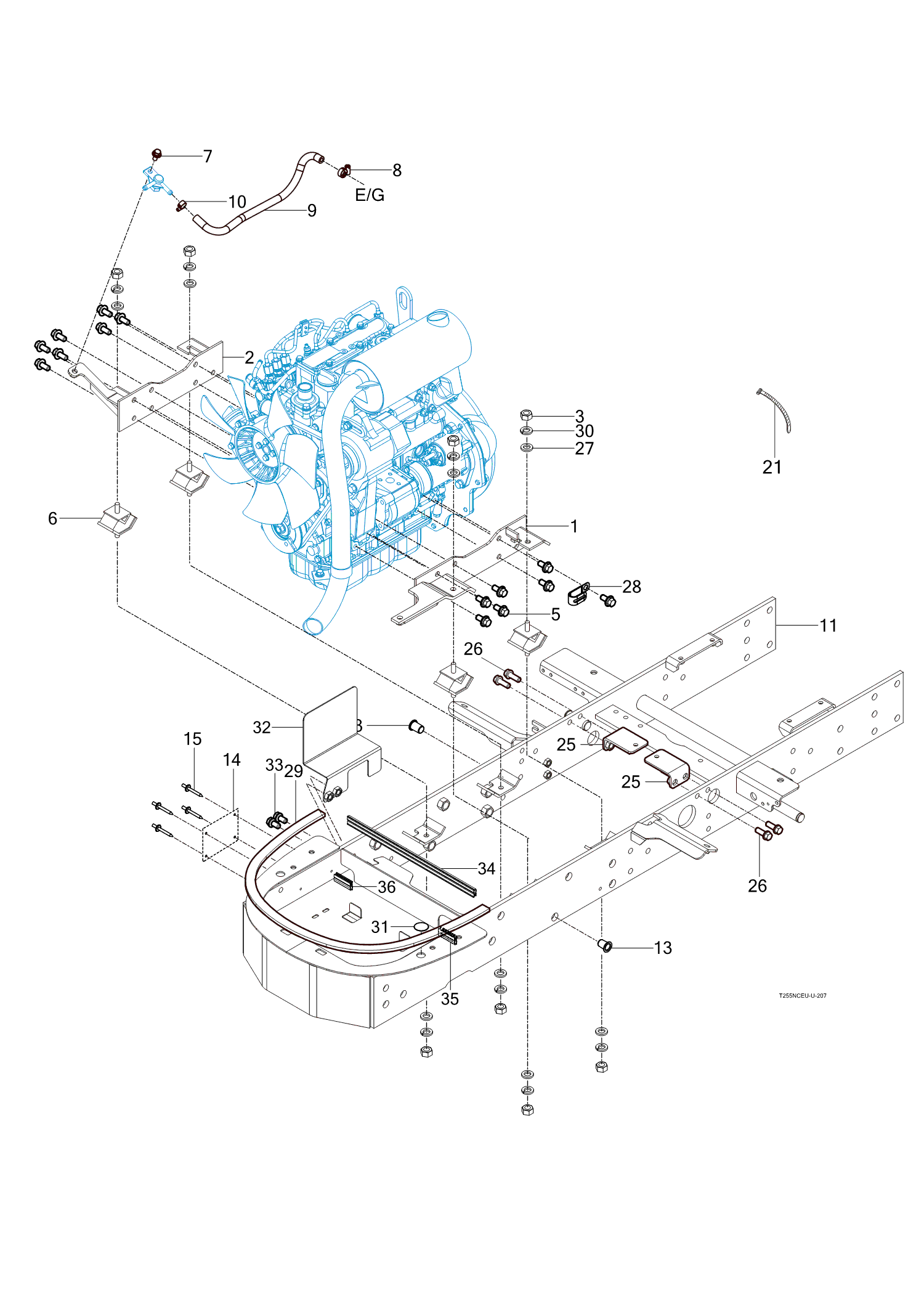 207 - ENGINE MOUNTING