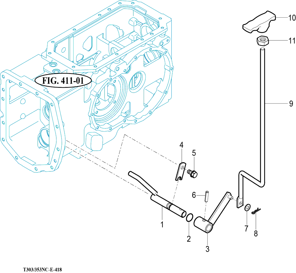 418 - 4WD CHANGE LEVER