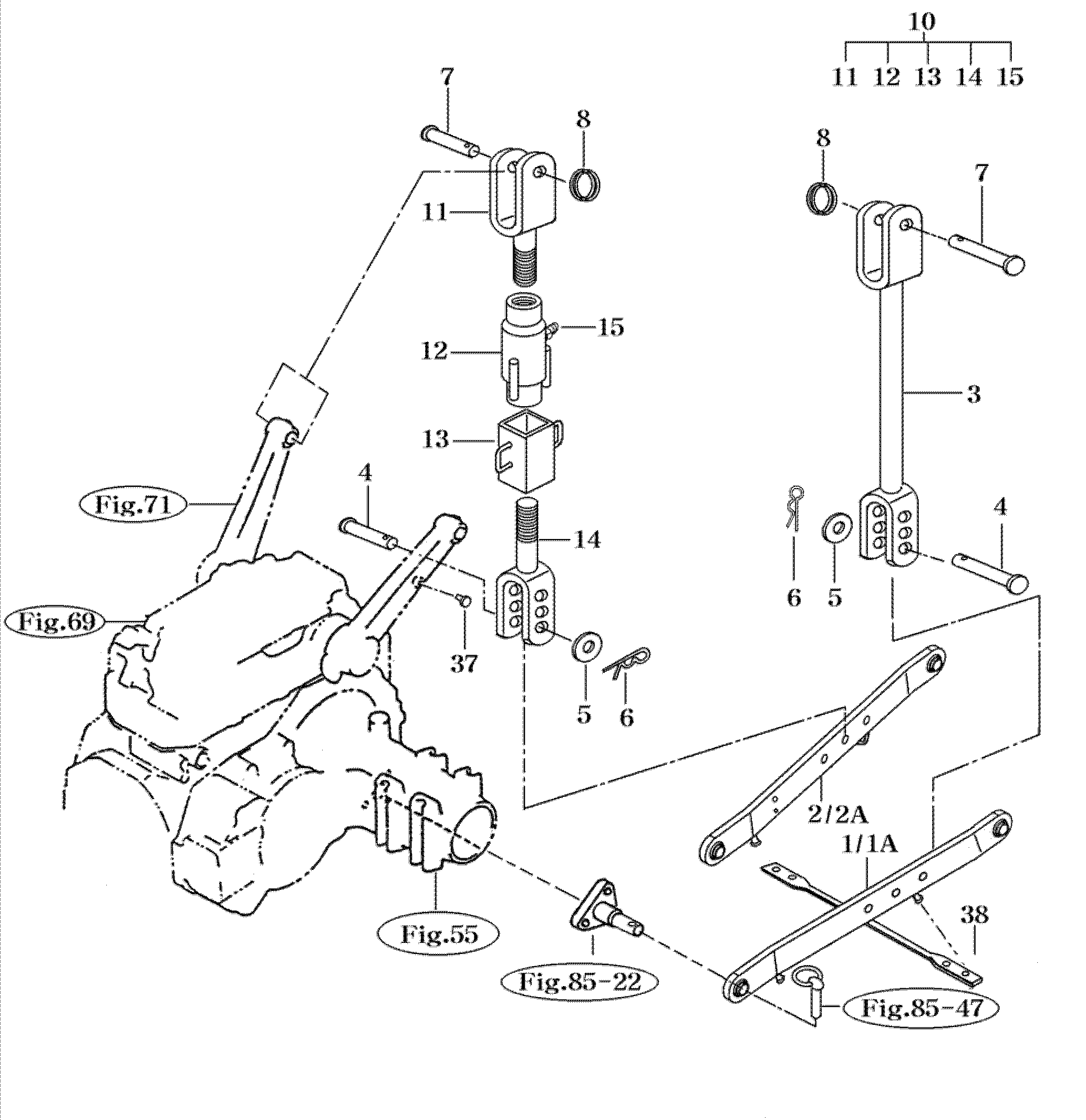 086A - LOWER LINK & LIFT ROD