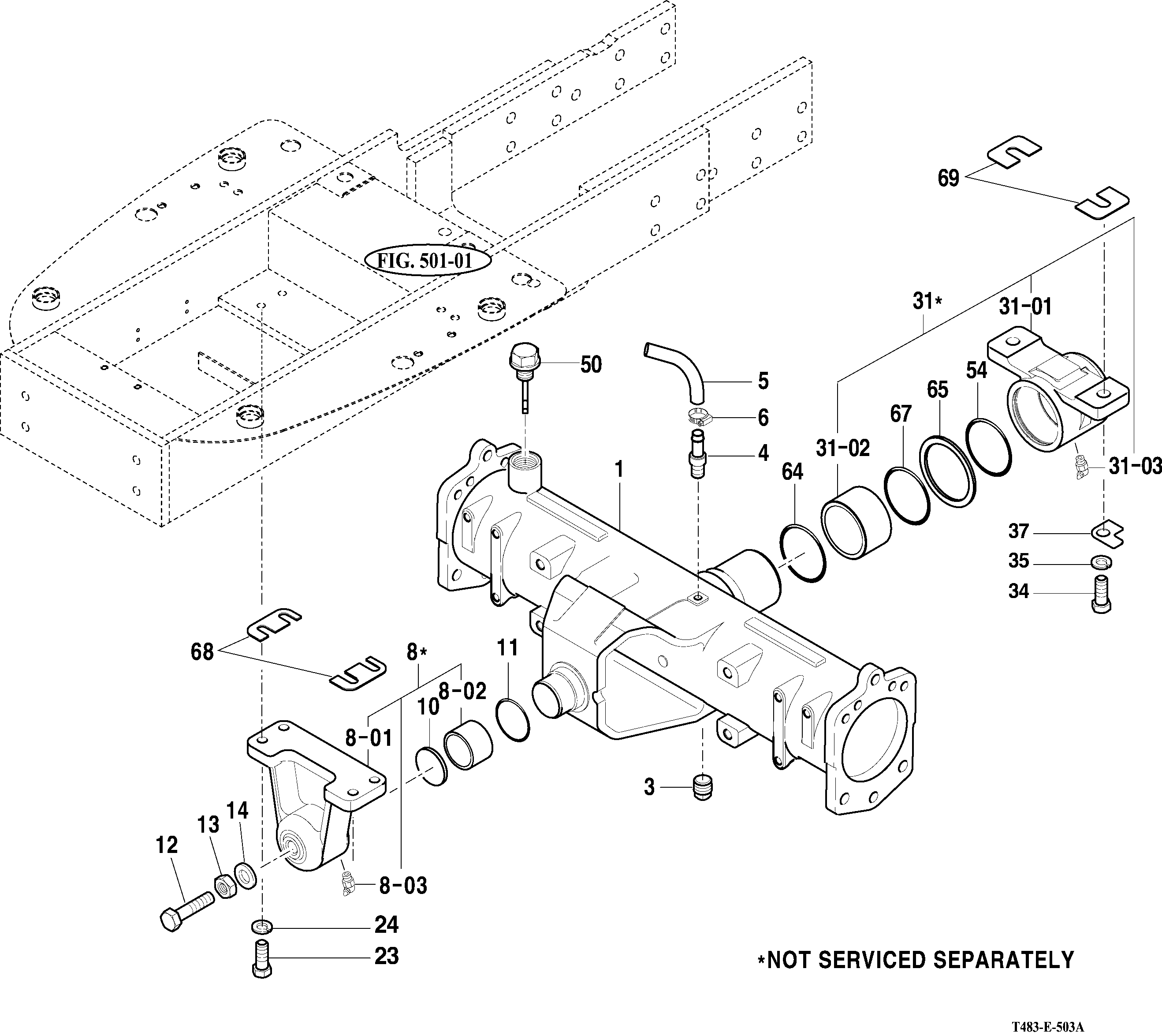 503 - FRONT AXLE HOUSING