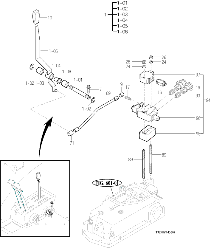 608A - EXTERIOR HYD. VALVE