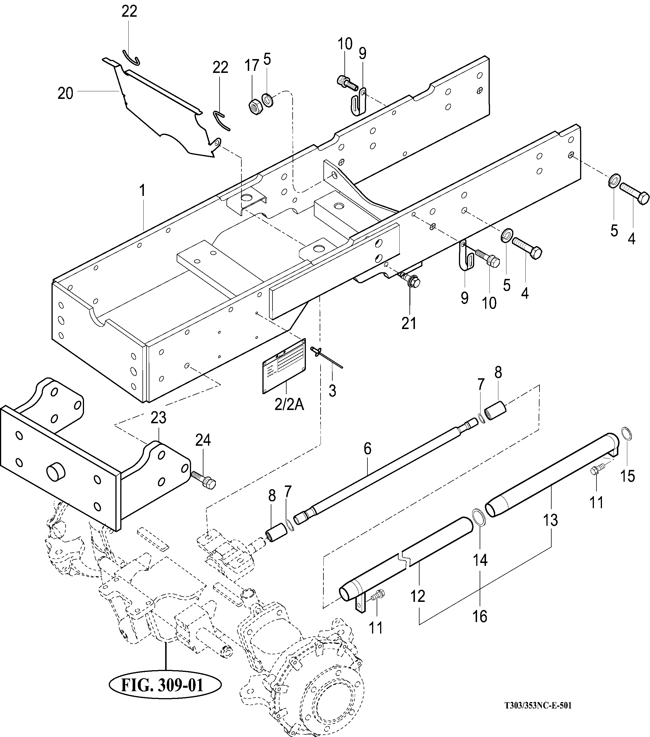 501 - FRONT AXLE BRACKET