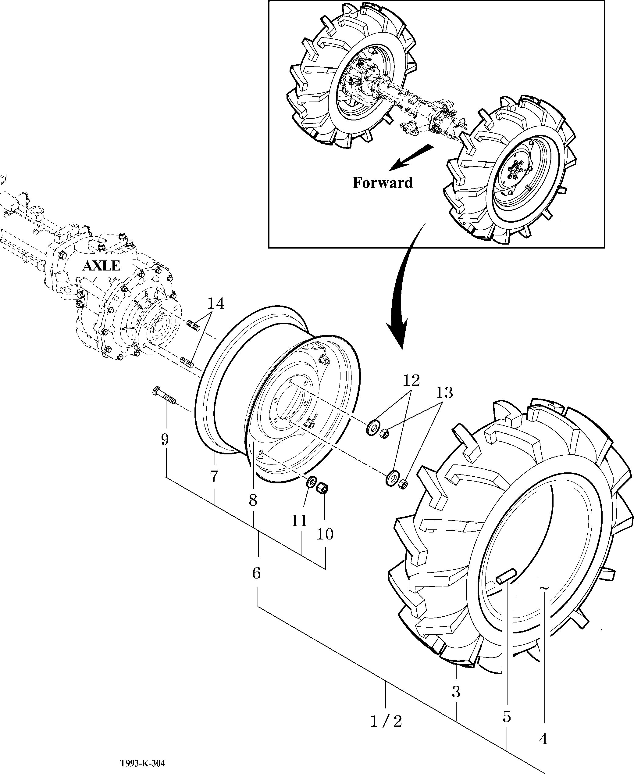 304 - FRONT WHEEL